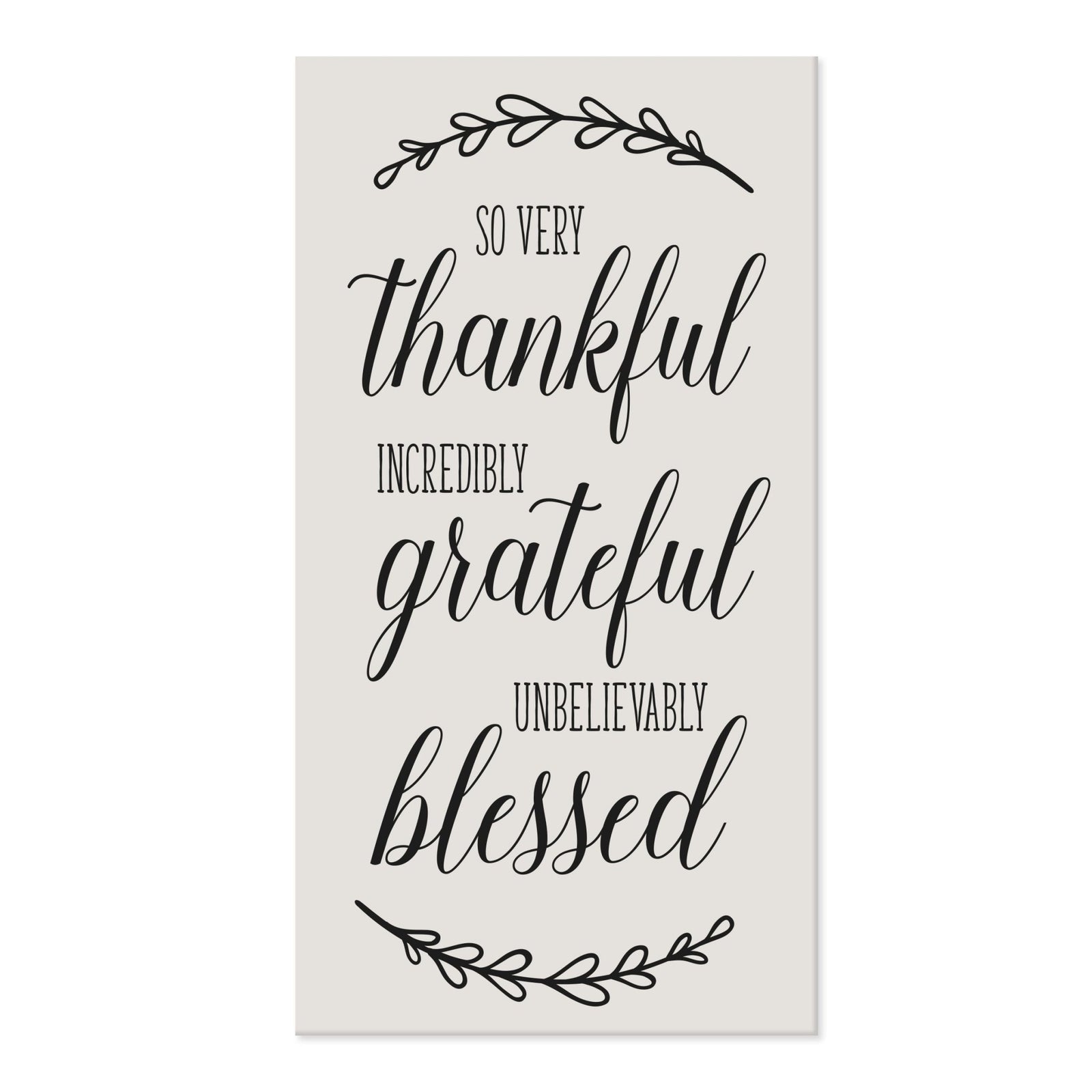 Home and Family Plaques Wall Home Decor - So Very Thankful - LifeSong Milestones