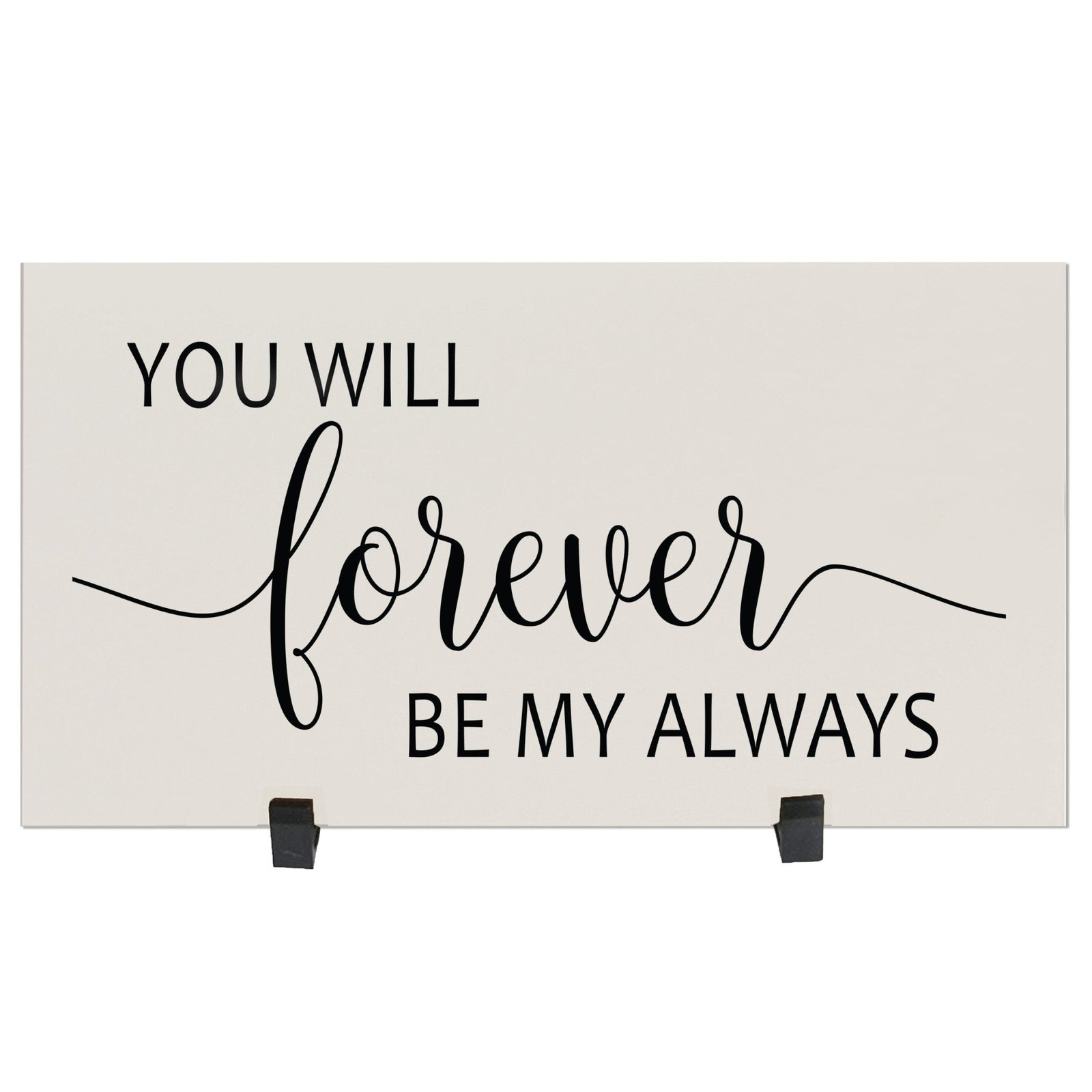 Home and Family Plaques Wall Home Decor - You Will Forever - LifeSong Milestones