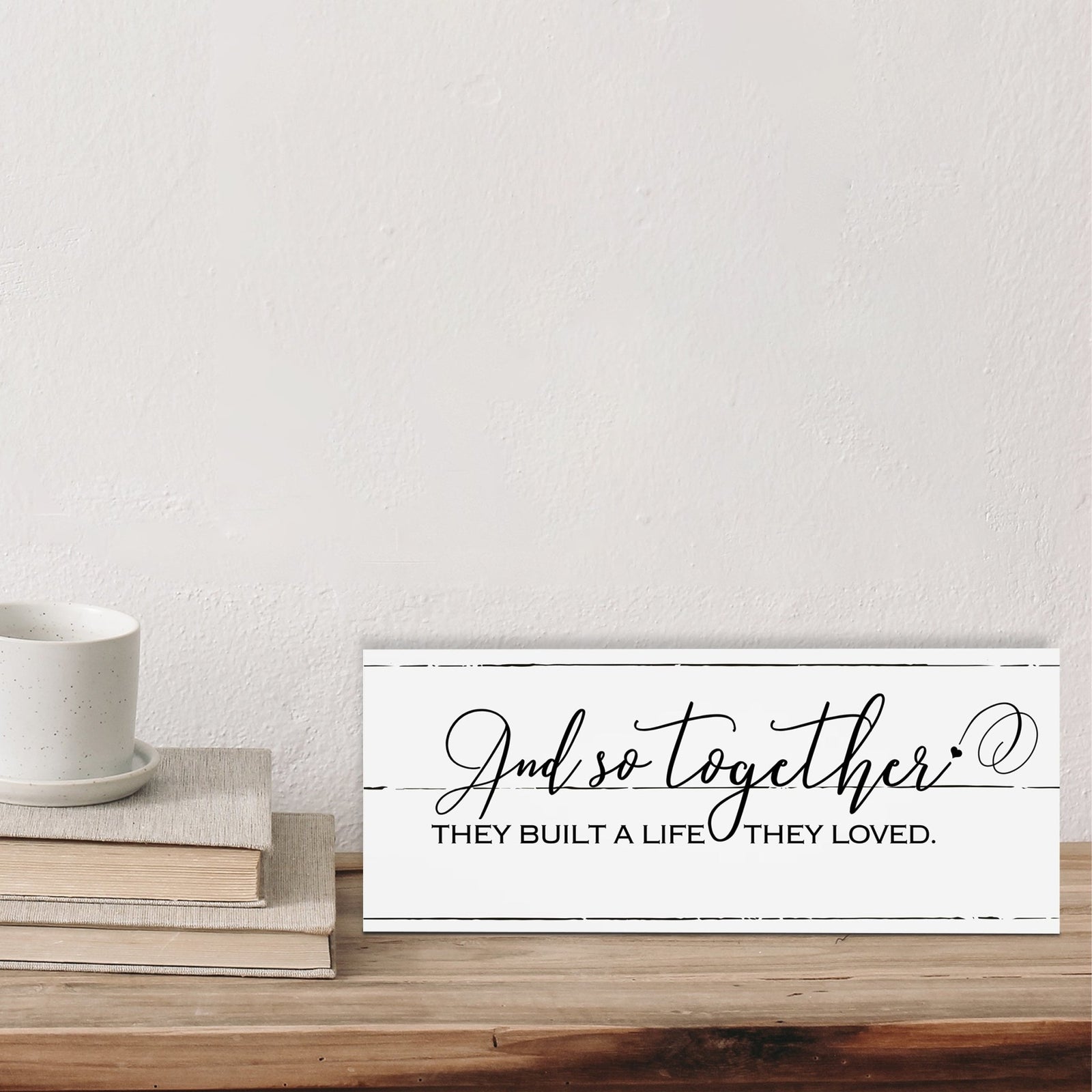 Home And Family Tabletop, Countertop, And Shelf Décor And Gift Ideas - And So together - LifeSong Milestones