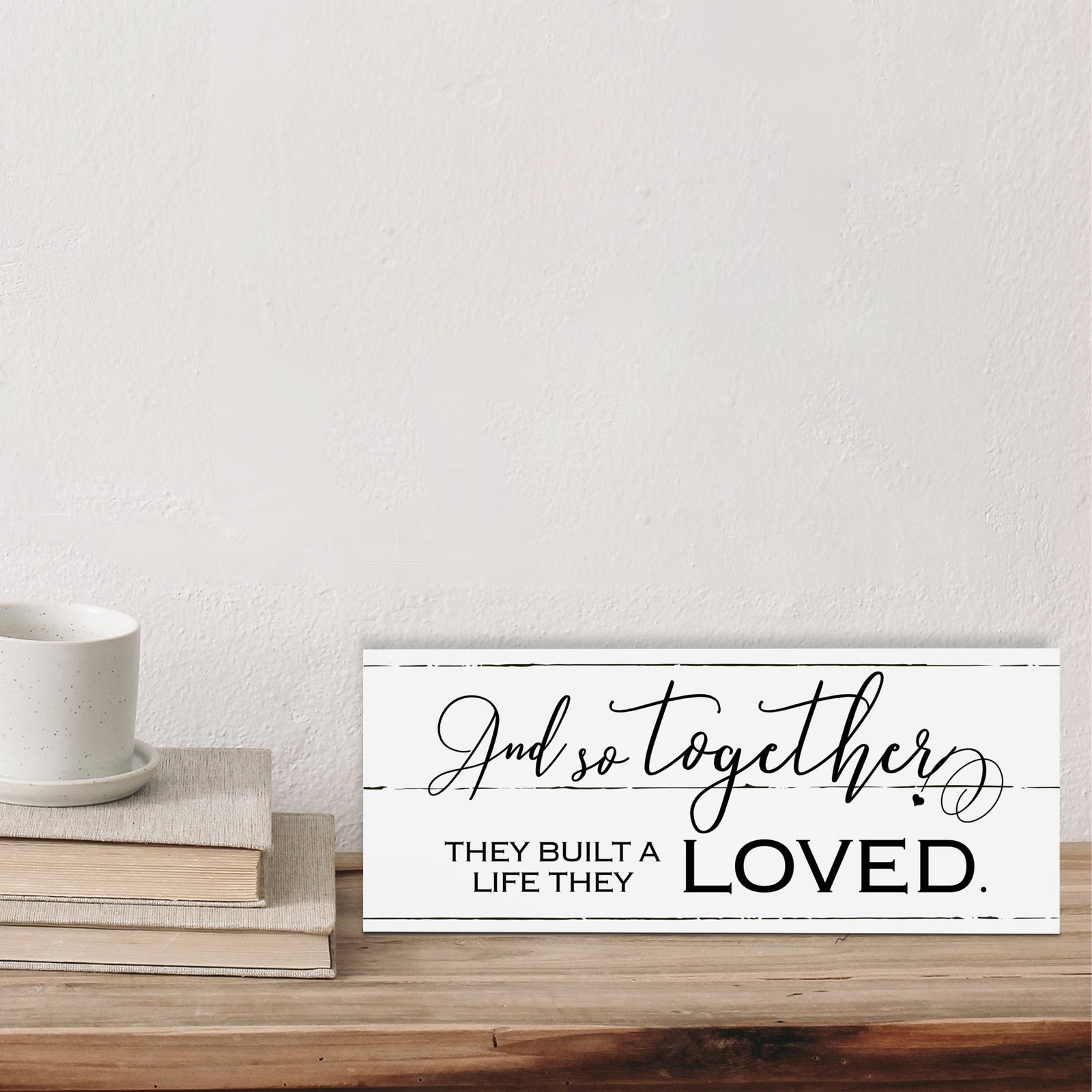 Home And Family Tabletop, Countertop, And Shelf Décor And Gift Ideas - And So together - LifeSong Milestones