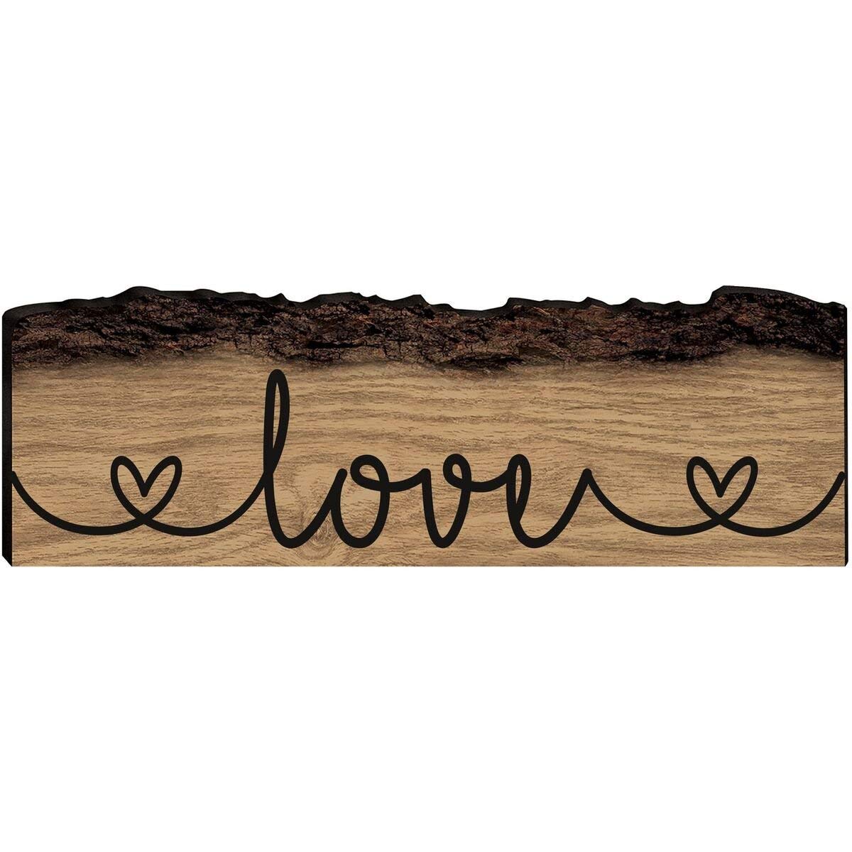Home Decor Bark Wall Plaques - Uplifting - LifeSong Milestones