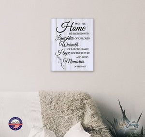 Home Decor Wall Plaques 8” x 10” May This Home - LifeSong Milestones