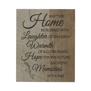 Home Decor Wall Plaques 8” x 10” May This Home - LifeSong Milestones
