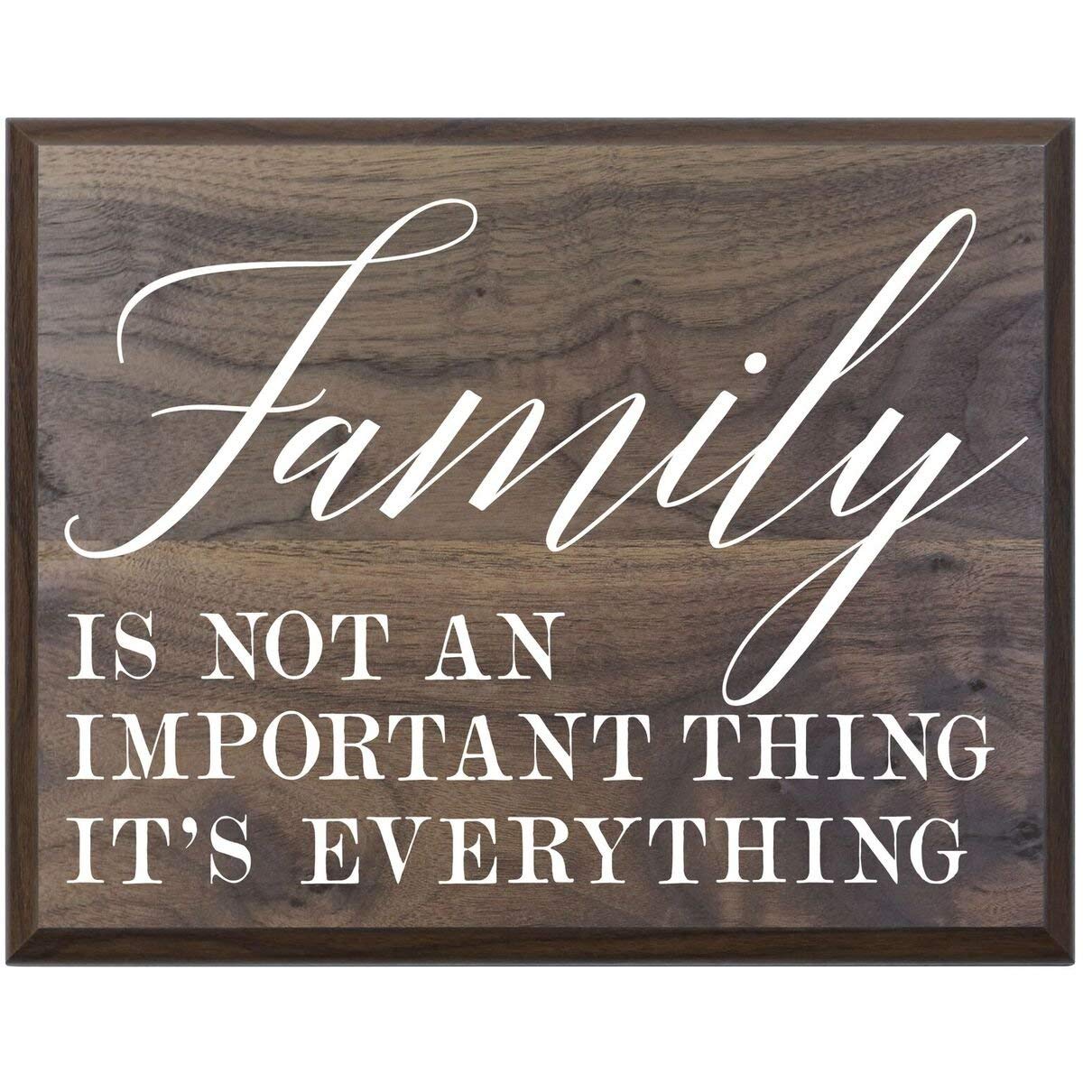 Home Decoration Wall Plaque - Family Is Not - LifeSong Milestones