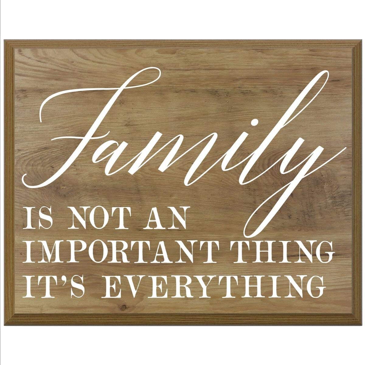 Home Decoration Wall Plaque - Family Is Not - LifeSong Milestones