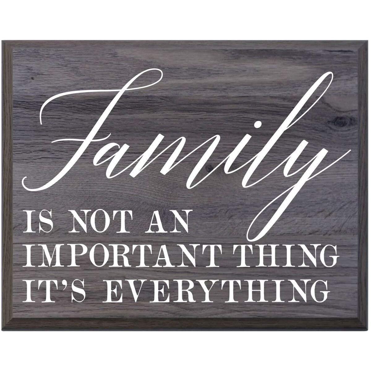 Home Decoration Wall Plaque - Family Is Not - LifeSong Milestones
