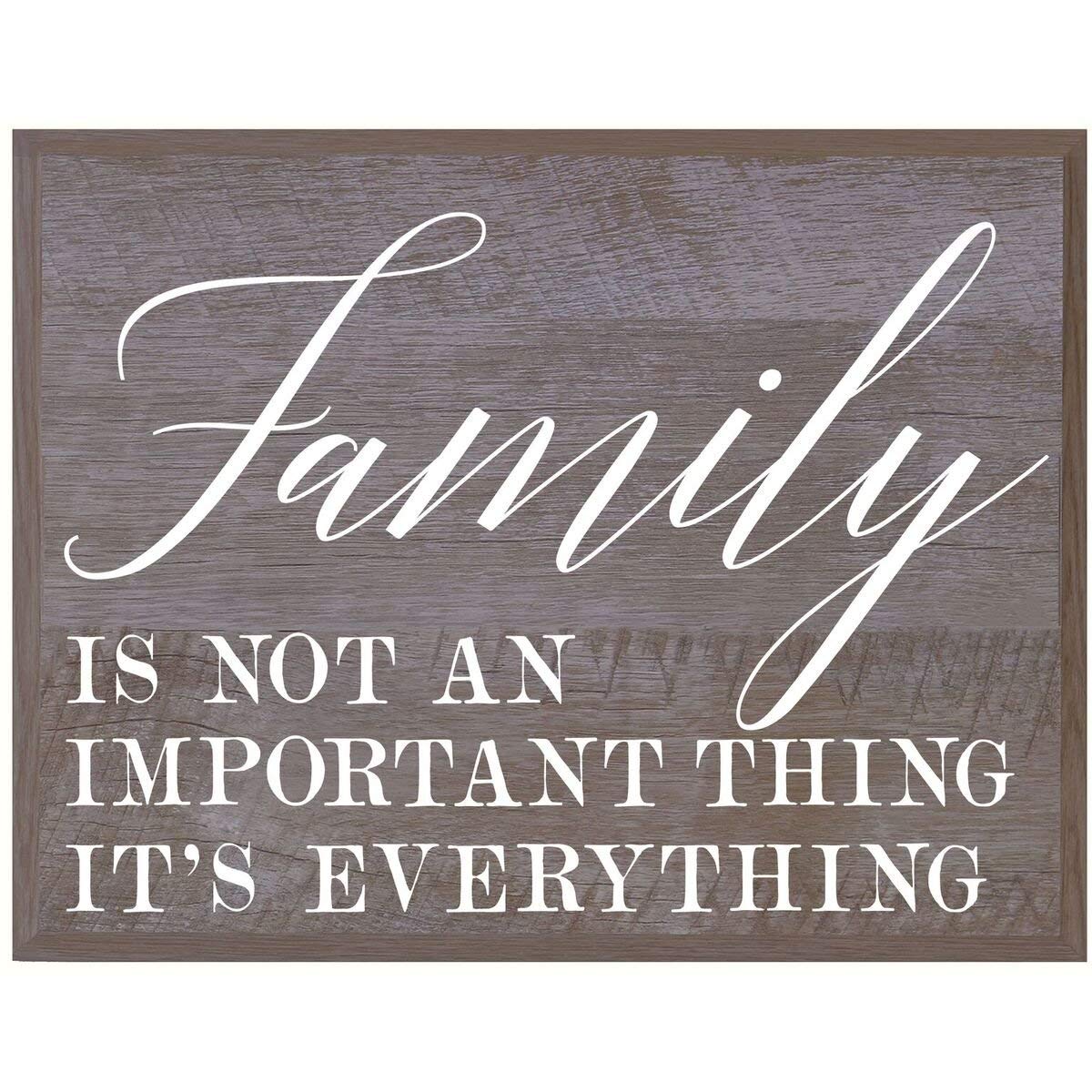 Home Decoration Wall Plaque - Family Is Not - LifeSong Milestones