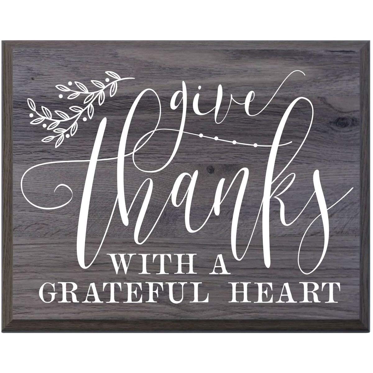 Home Decoration Wall Plaque - Give Thanks - LifeSong Milestones