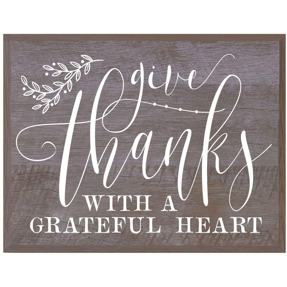 Home Decoration Wall Plaque - Give Thanks - LifeSong Milestones
