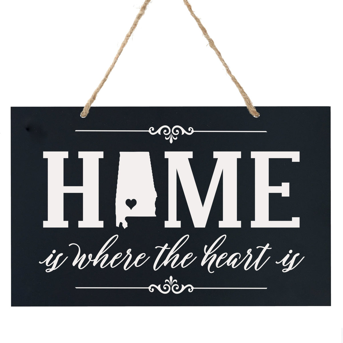 Home State Wall Hanging Rope Sign - Alabama - LifeSong Milestones