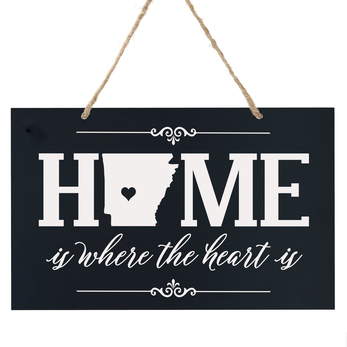 Home State Wall Hanging Rope Sign - Arkansas - LifeSong Milestones