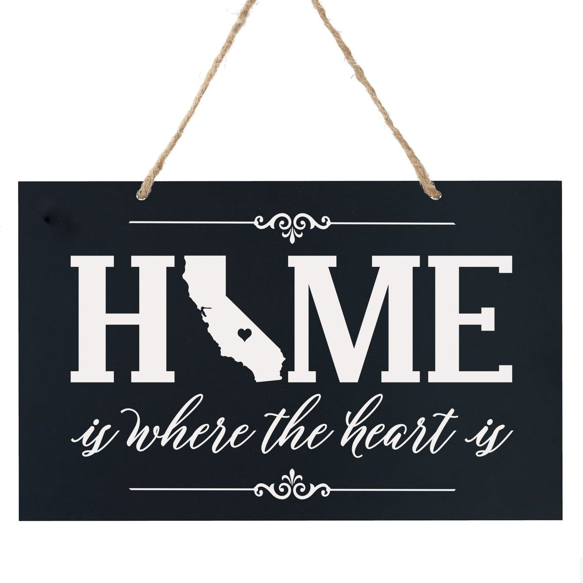 Home State Wall Hanging Rope Sign - California - LifeSong Milestones