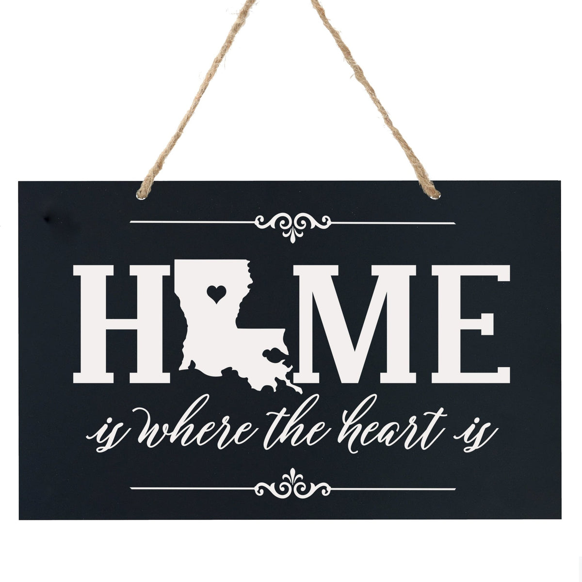 Home State Wall Hanging Rope Sign - Louisiana - LifeSong Milestones