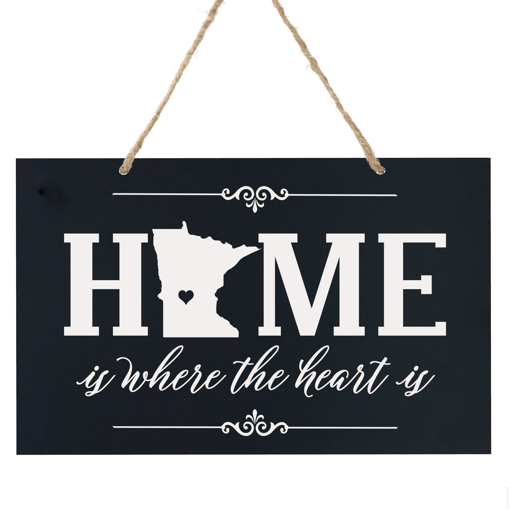 Home State Wall Hanging Rope Sign - Minnesota - LifeSong Milestones
