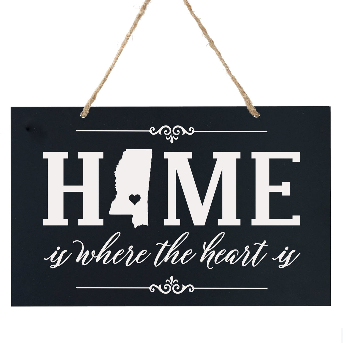 Home State Wall Hanging Rope Sign - Mississippi - LifeSong Milestones