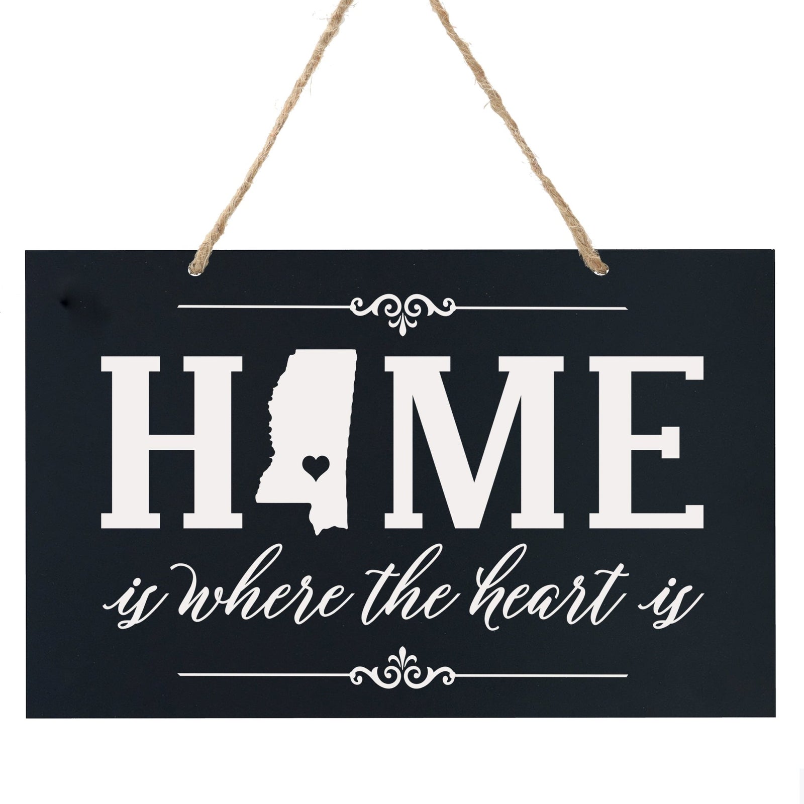 Home State Wall Hanging Rope Sign - Mississippi - LifeSong Milestones