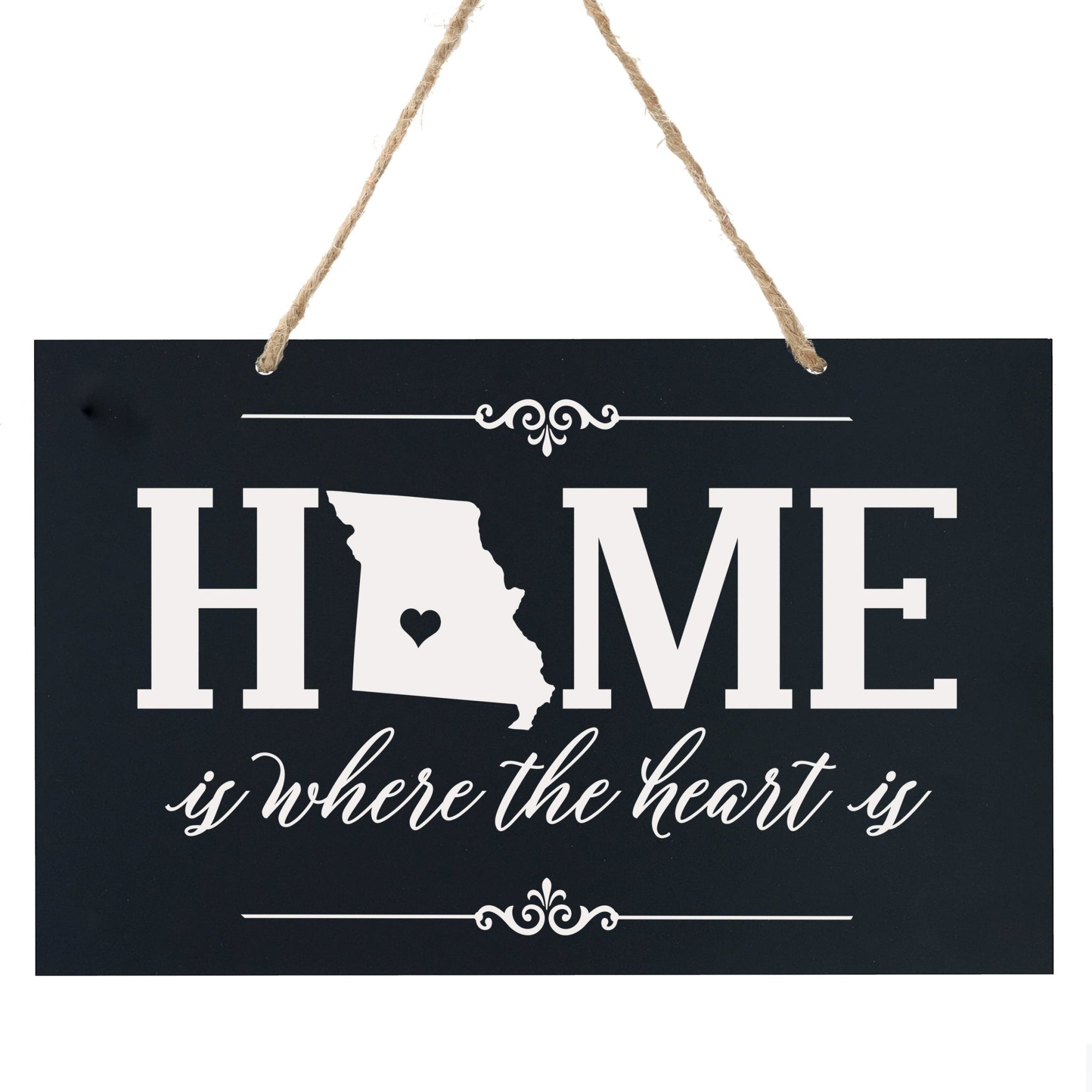 Home State Wall Hanging Rope Sign - Missouri - LifeSong Milestones
