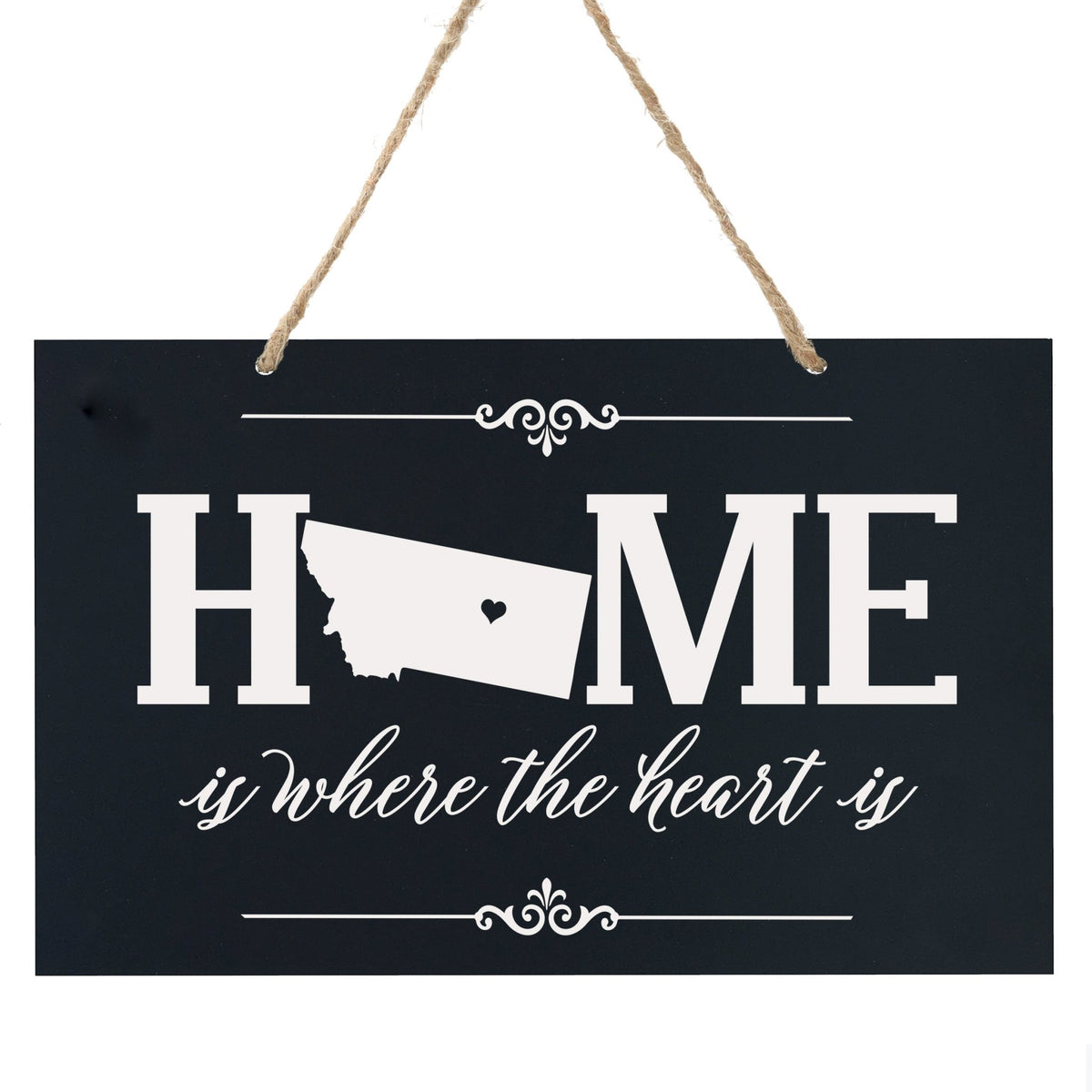 Home State Wall Hanging Rope Sign - Montana - LifeSong Milestones