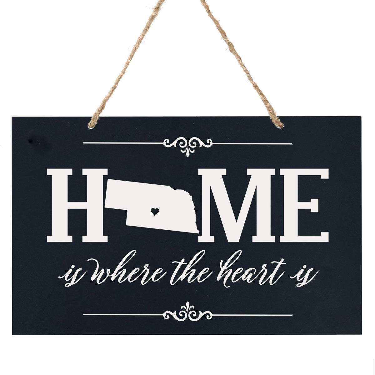 Home State Wall Hanging Rope Sign - Nebraska - LifeSong Milestones