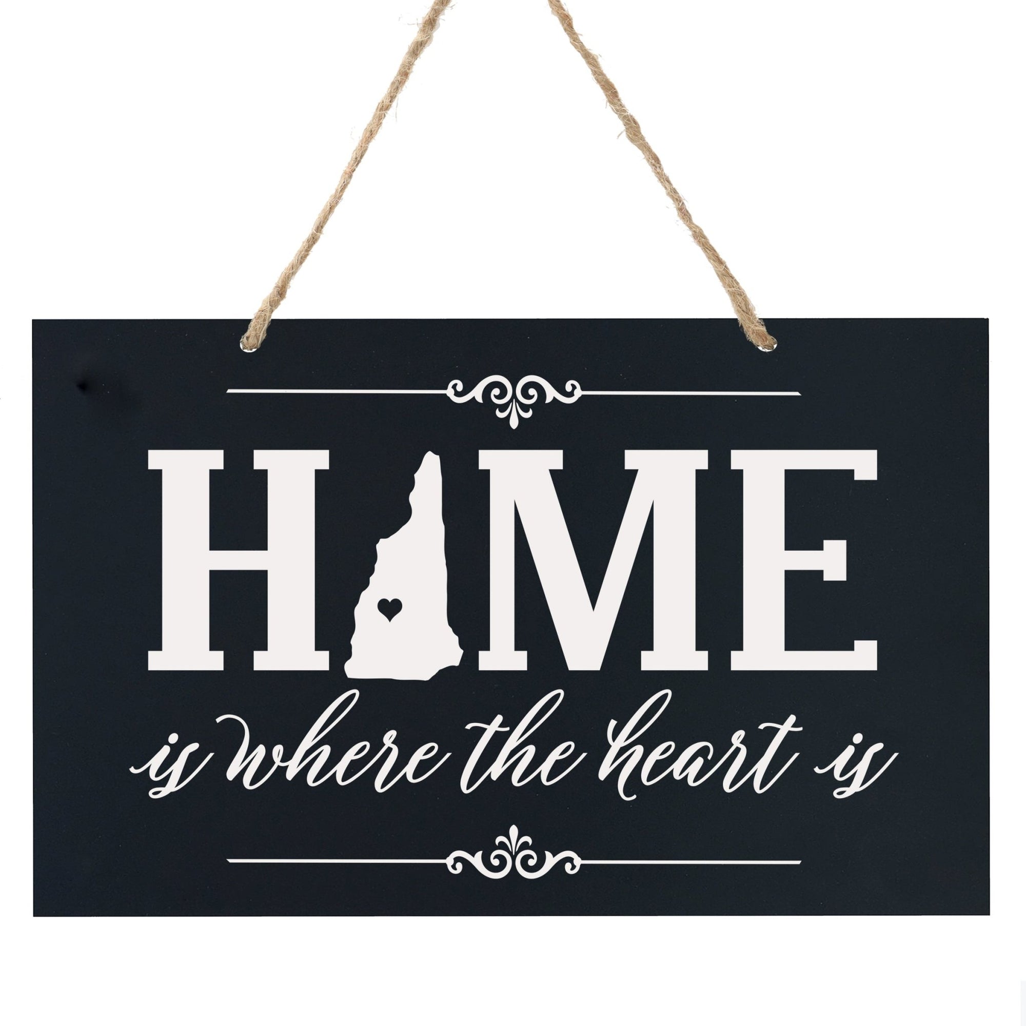 Home State Wall Hanging Rope Sign - New Hampshire - LifeSong Milestones