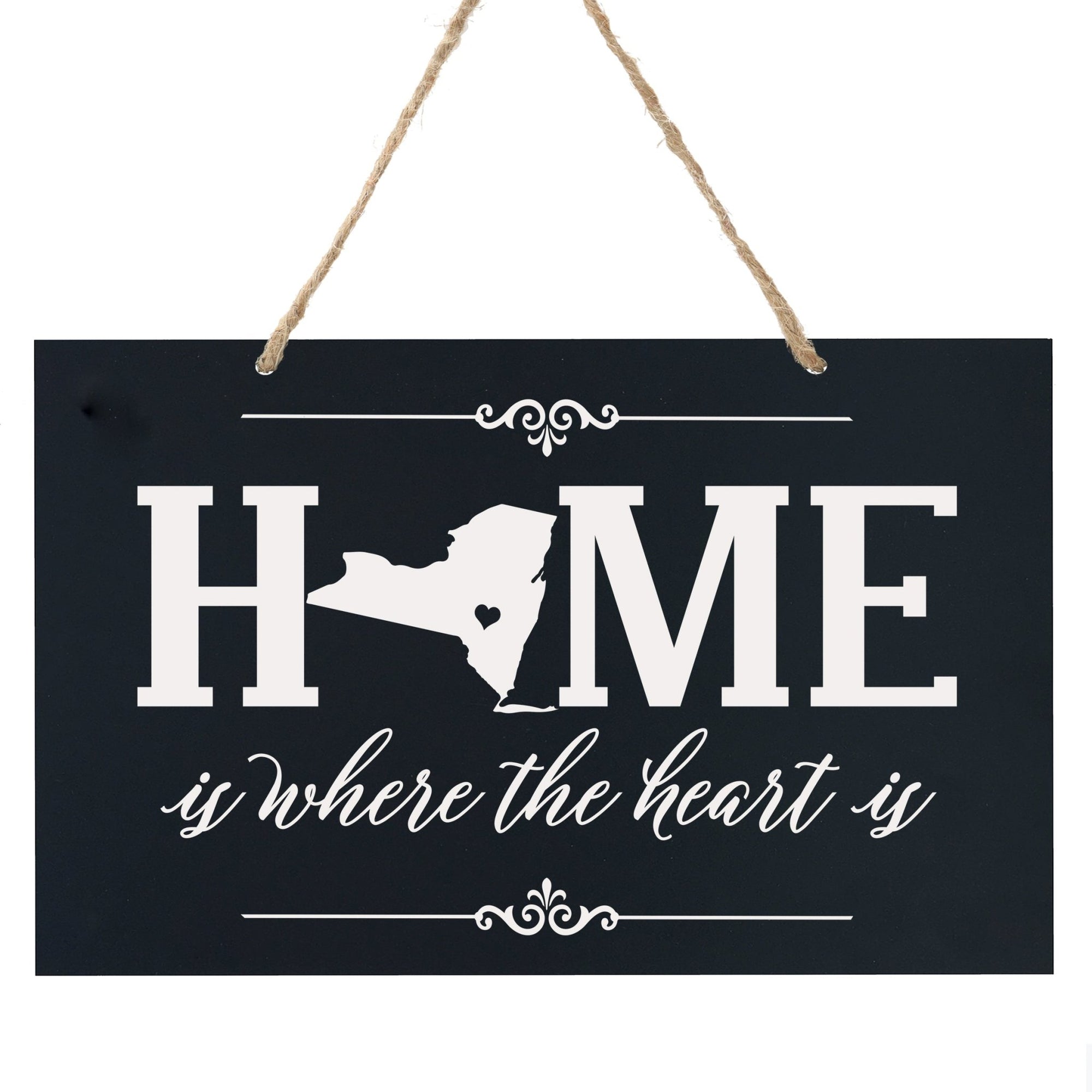 Home State Wall Hanging Rope Sign - New York - LifeSong Milestones