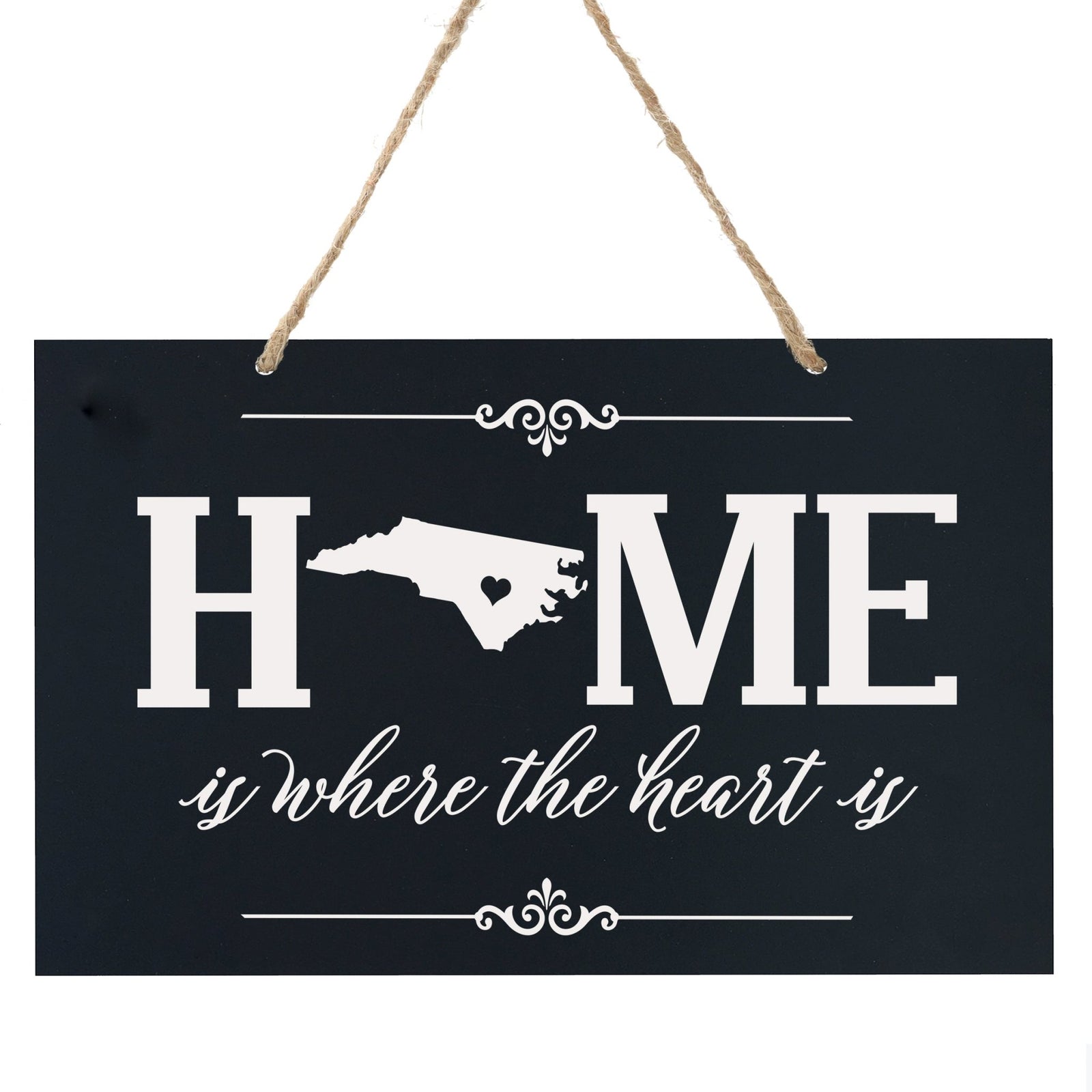 Home State Wall Hanging Rope Sign - North Carolina - LifeSong Milestones