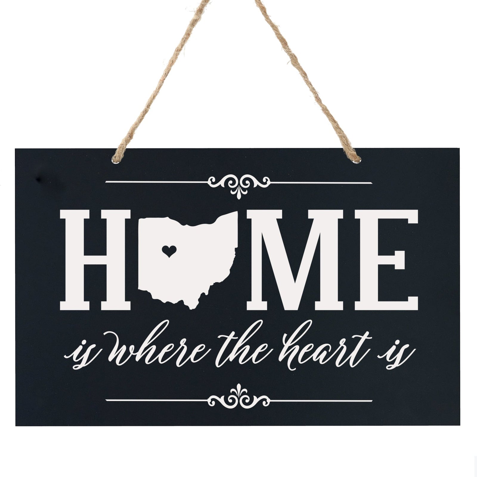 Home State Wall Hanging Rope Sign - Ohio - LifeSong Milestones