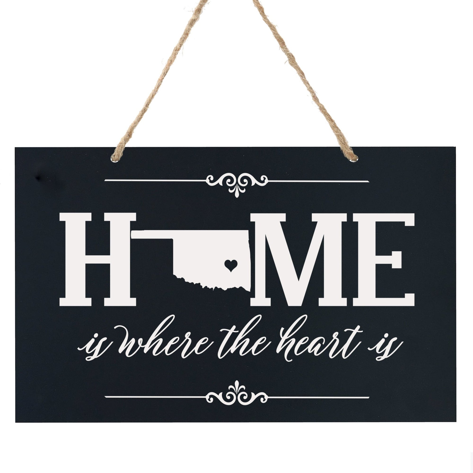 Home State Wall Hanging Rope Sign - Oklahoma - LifeSong Milestones