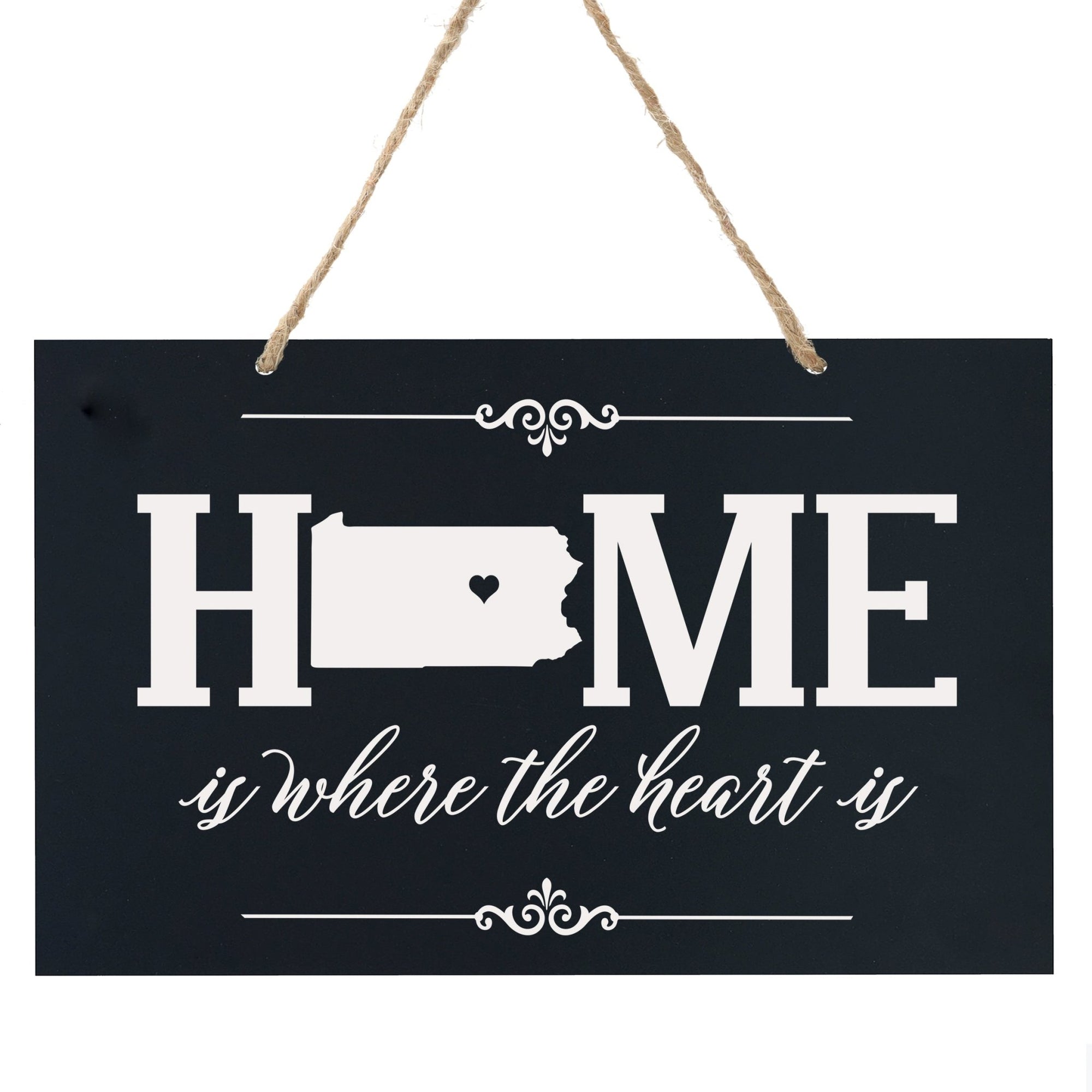 Home State Wall Hanging Rope Sign - Pennsylvania - LifeSong Milestones