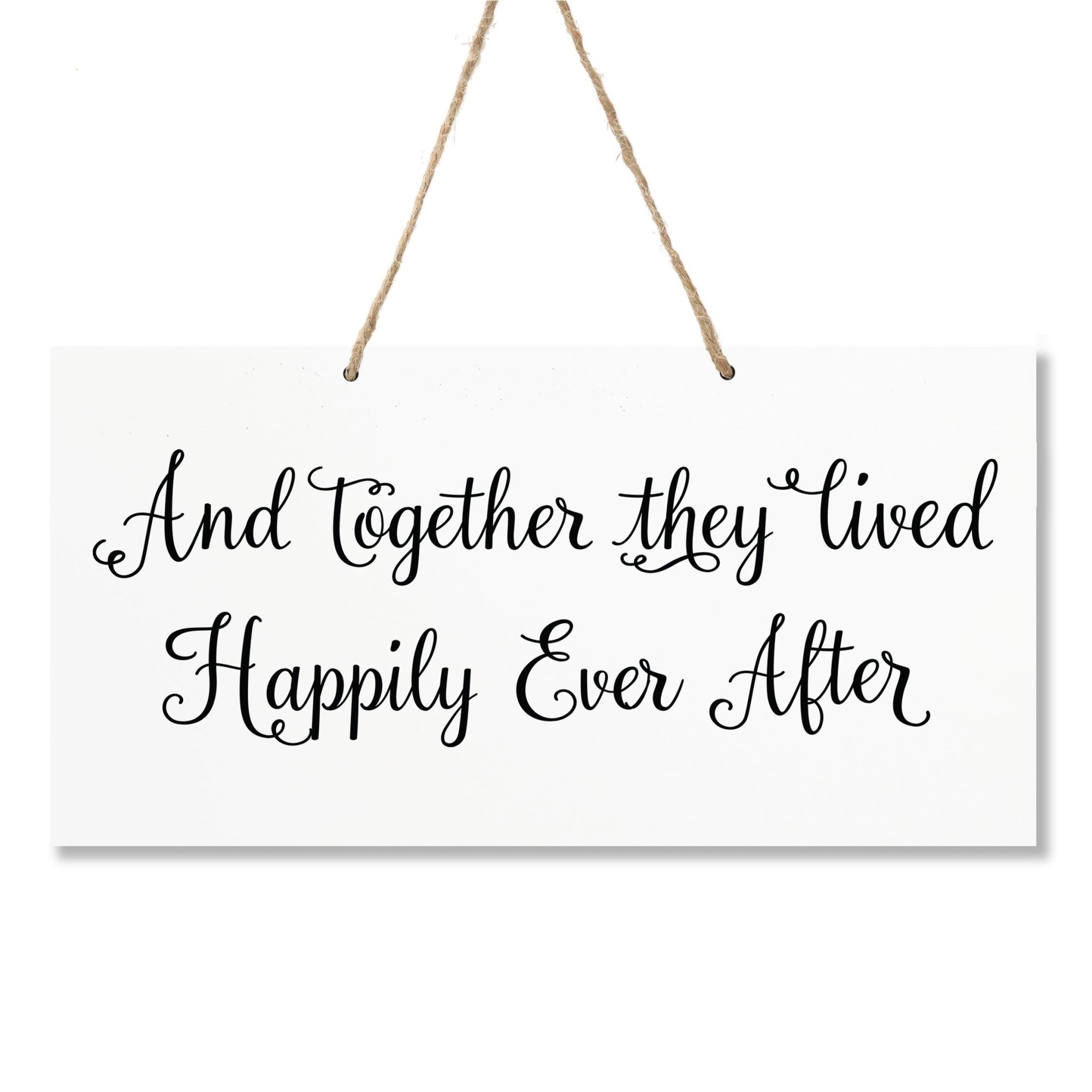Housewarming Family Name Sign For New Home - Happily Ever After - LifeSong Milestones