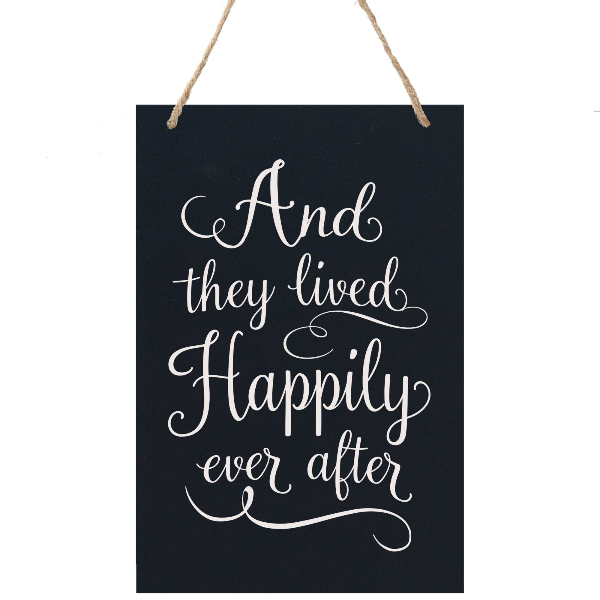 Housewarming Wall Hanging Sign Gift - Happily Ever After - LifeSong Milestones