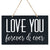Housewarming Wall Hanging Sign Gift - Love You - LifeSong Milestones