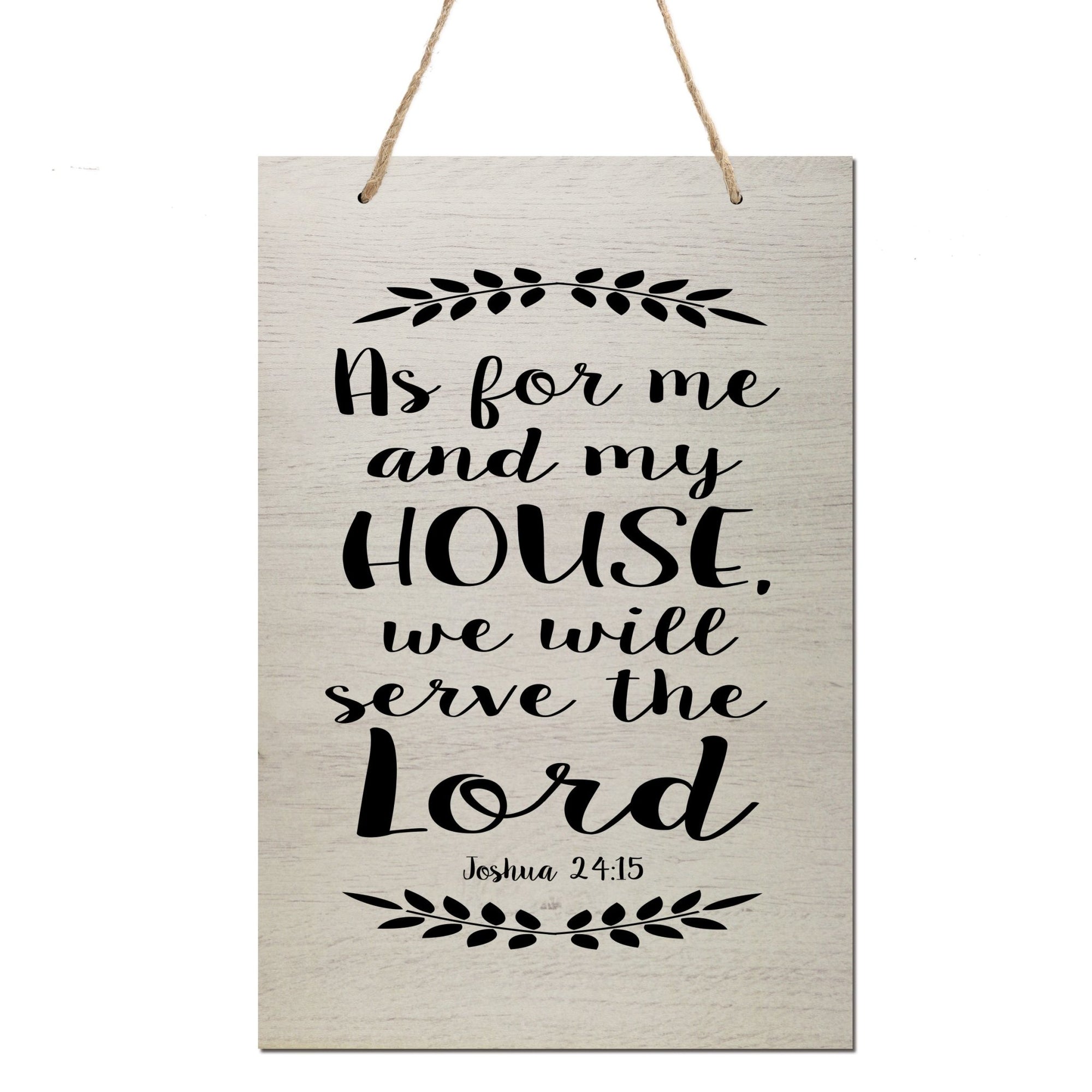 Housewarming Wall Hanging Sign Gift - Serve The Lord - LifeSong Milestones