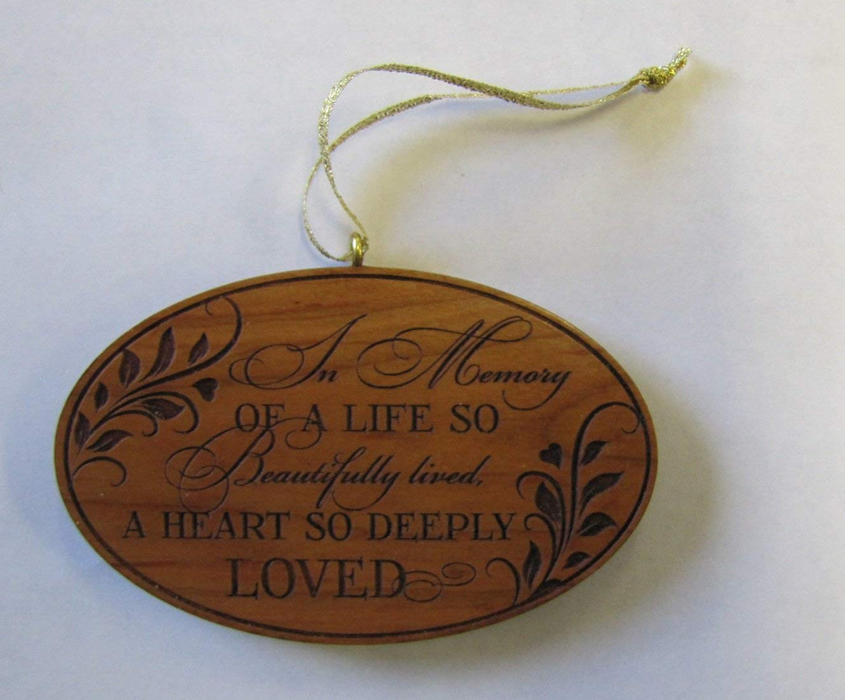 Human Memorial Ornament A Life Beautifully Lived Sympathy gift - LifeSong Milestones