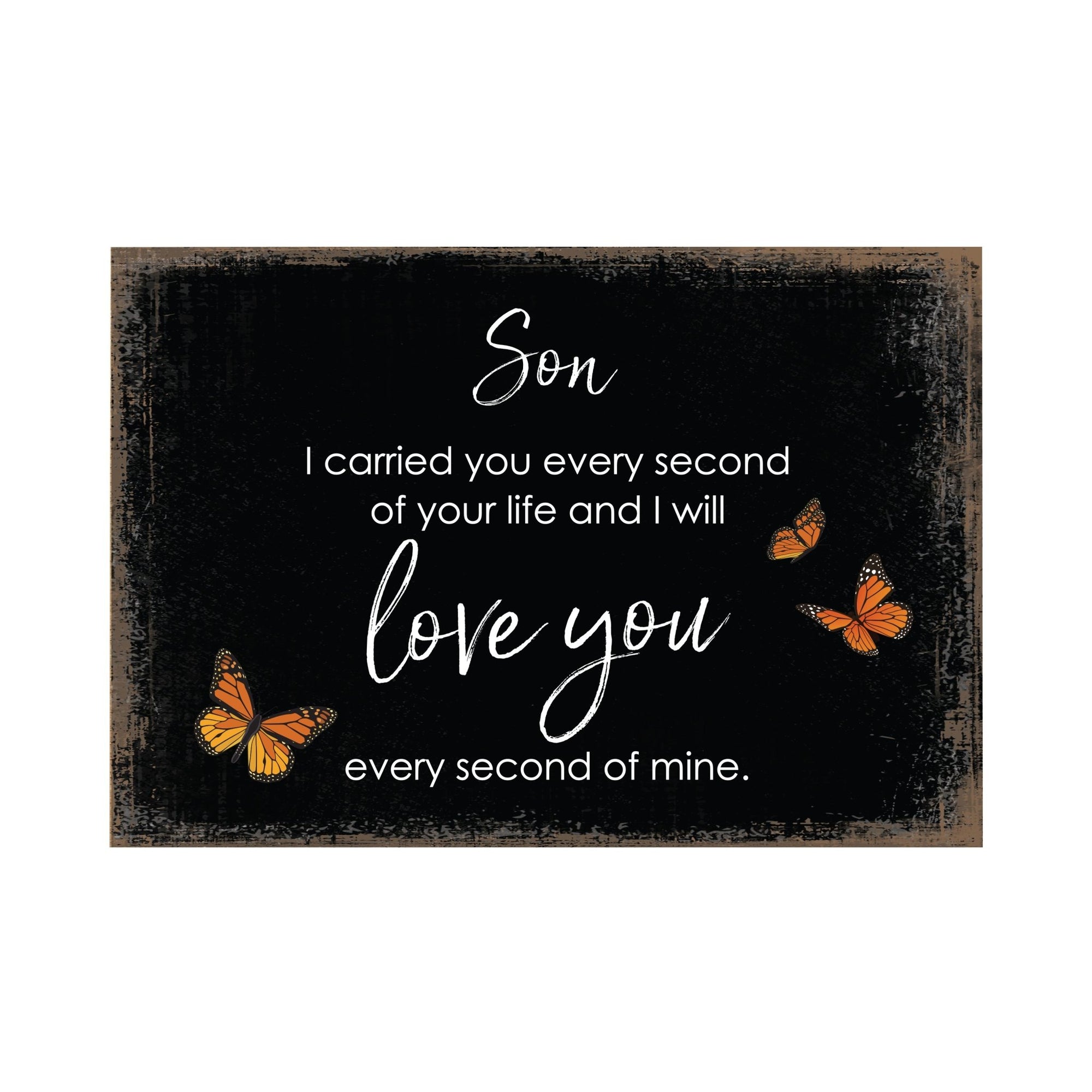 I Carried You Wooden Floral 5.5x8 Inches Memorial Art Sign Table Top and shelf decor For Home Décor - LifeSong Milestones