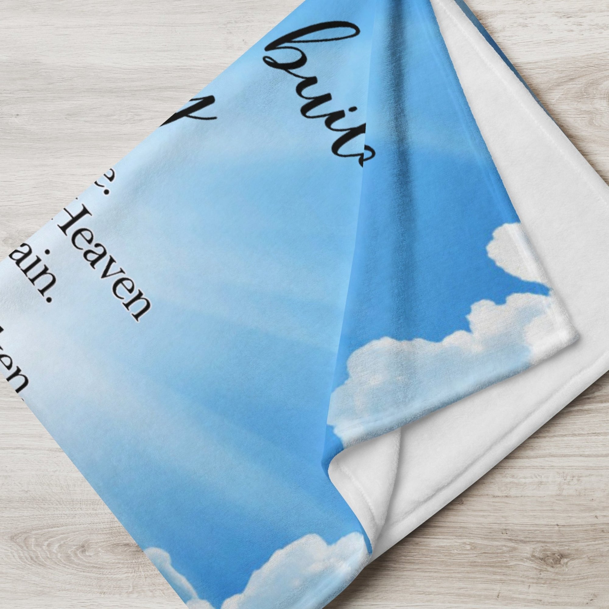 Memorial Decorative Throw Blanket Sympathy Gift For Home Décor Ideas - If Tears Could Build a Stairway to Heaven (Heaven)
