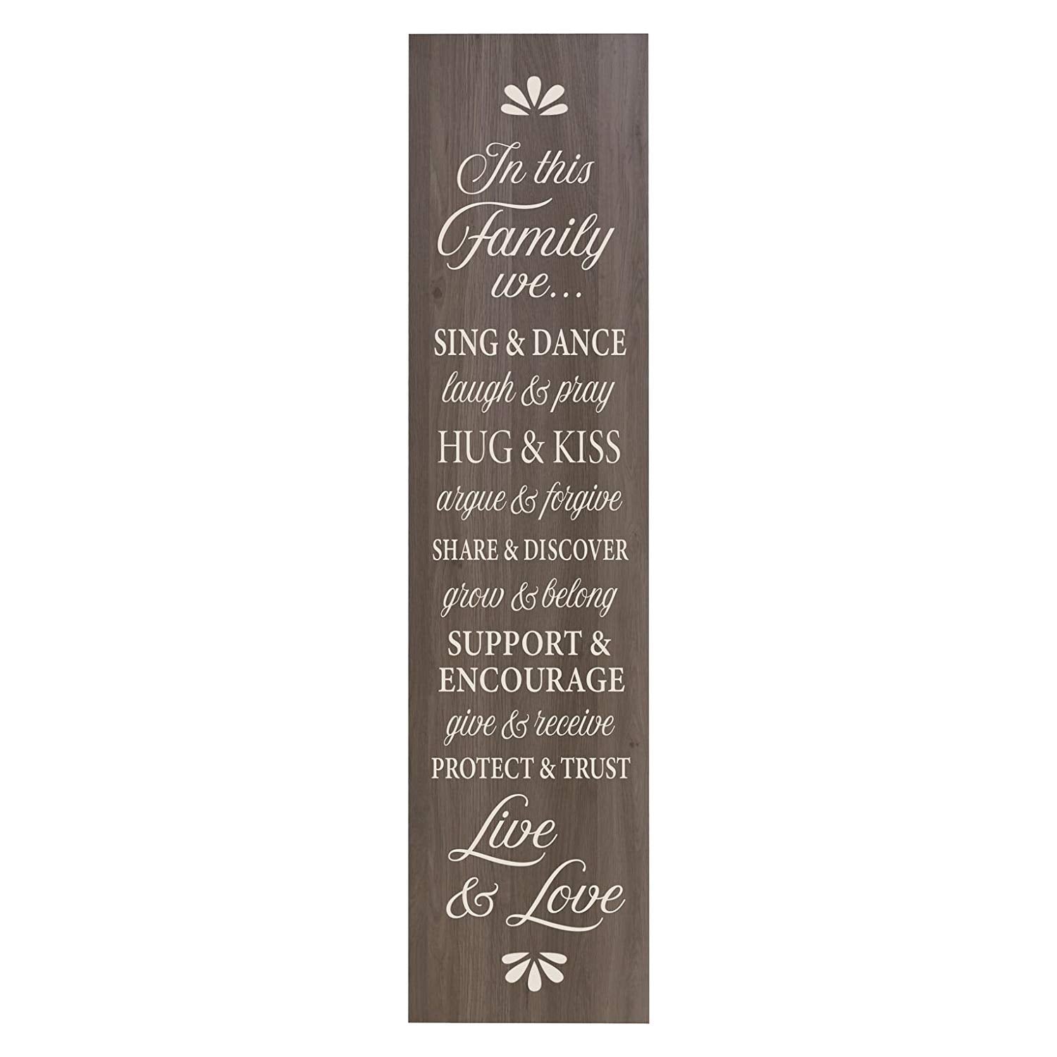 In This Family We Sing and Dance Decorative Wall Art Sign - LifeSong Milestones