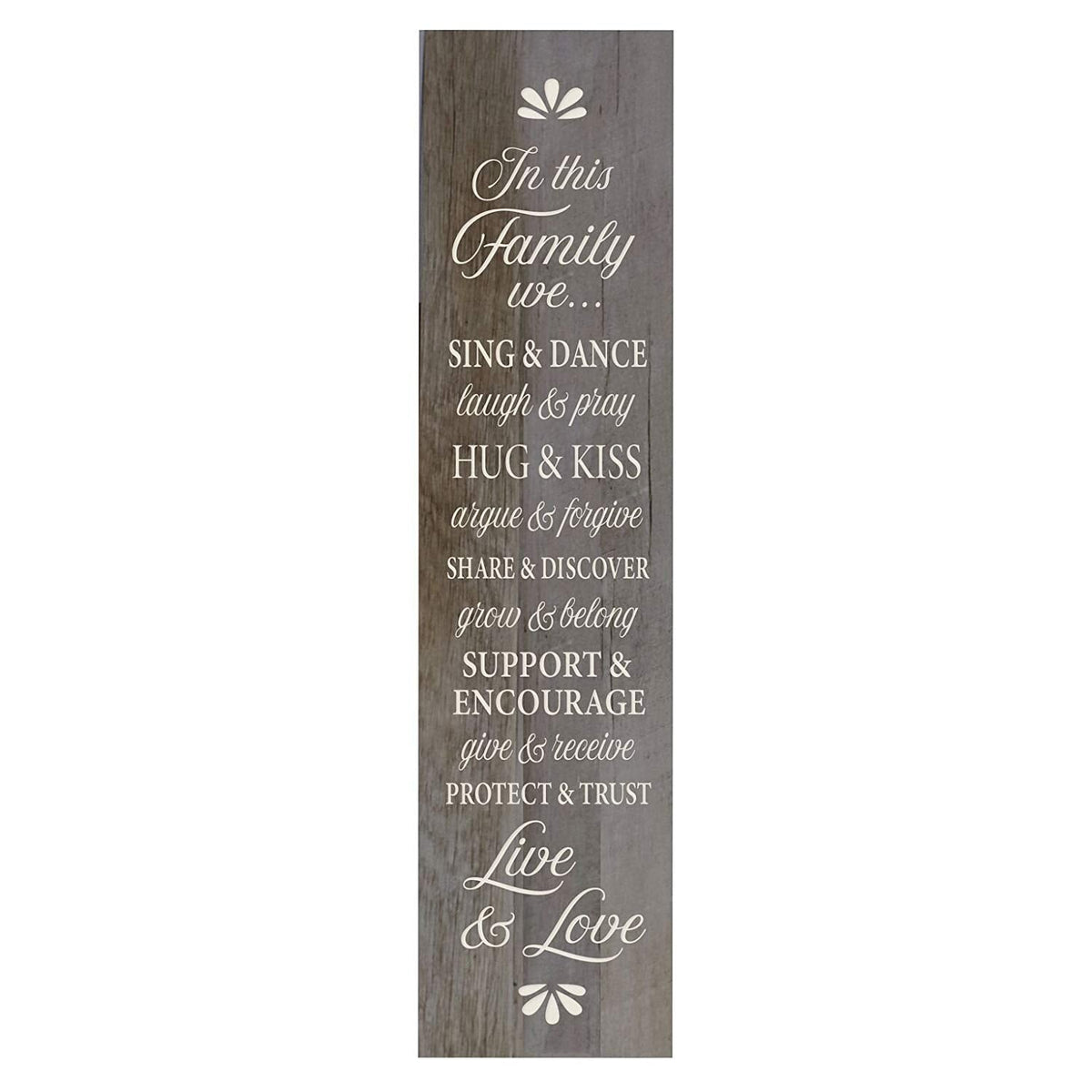 In This Family We Sing and Dance Decorative Wall Art Sign - LifeSong Milestones