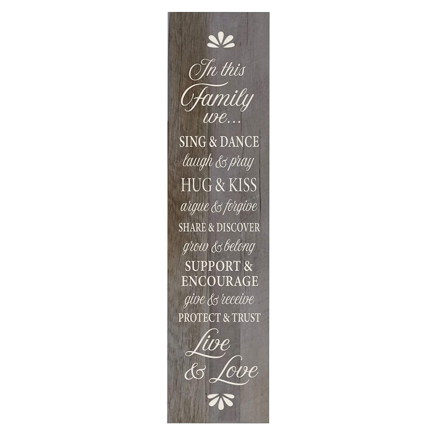 In This Family We Sing and Dance Decorative Wall Art Sign - LifeSong Milestones