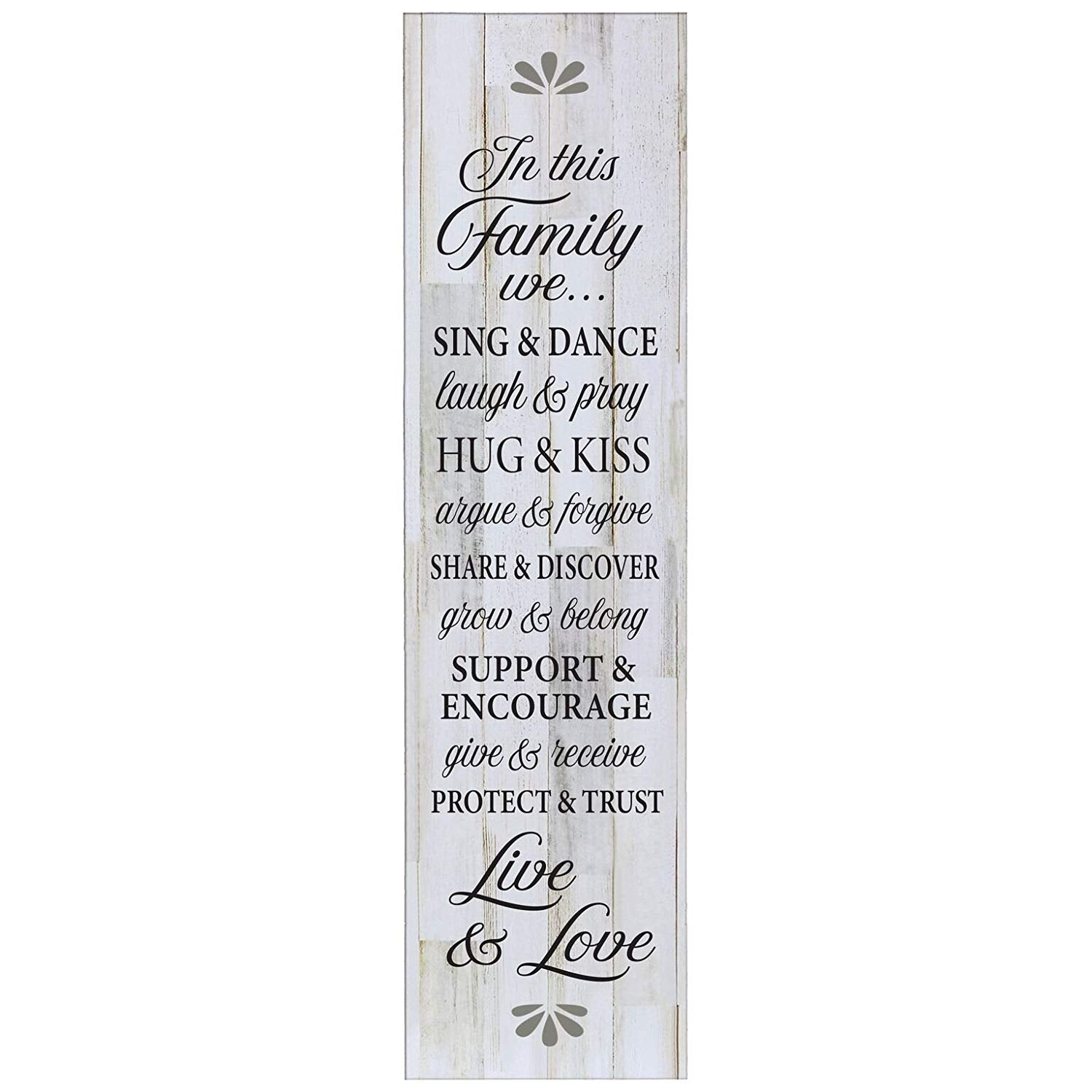 In This Family We Sing and Dance Decorative Wall Art Sign - LifeSong Milestones