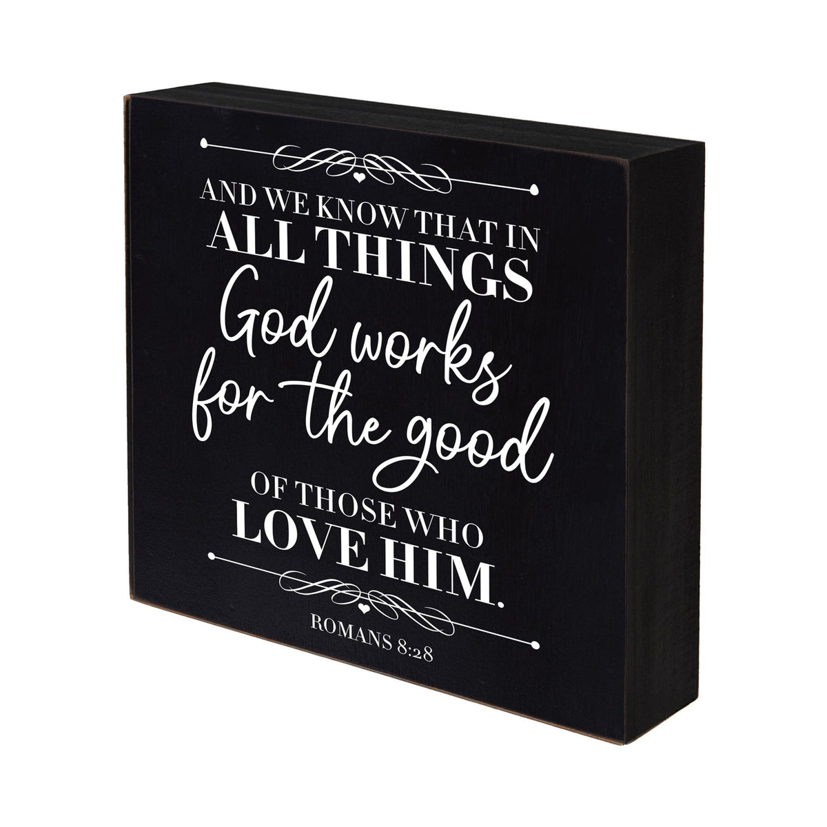 Inspirational 6x6 Shadow Box And We Know - LifeSong Milestones