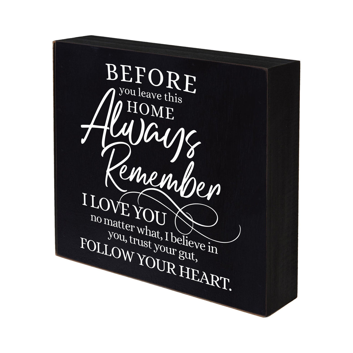 Inspirational 6x6 Shadow Box Before You Leave - LifeSong Milestones