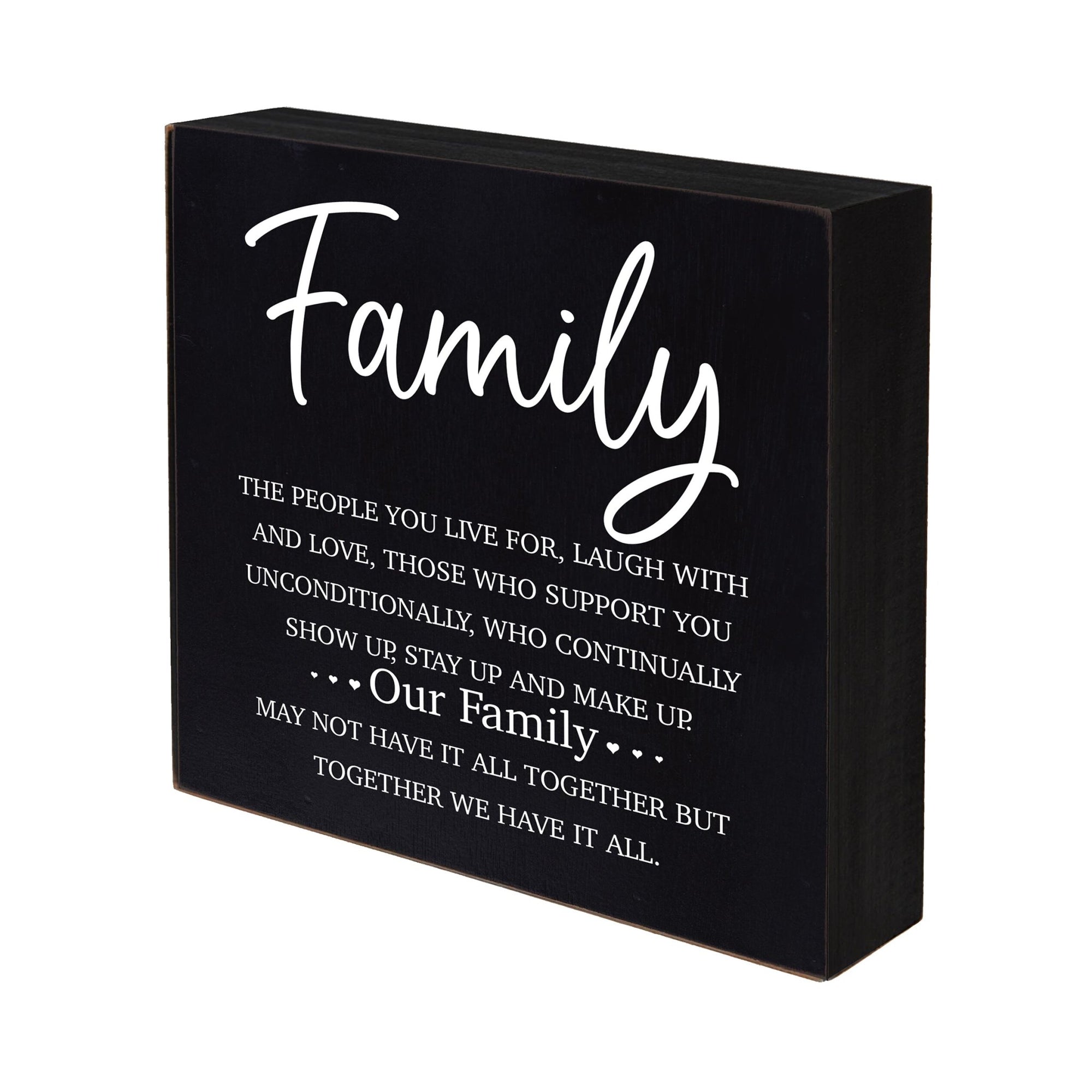 Inspirational 6x6 Shadow Box Family - LifeSong Milestones