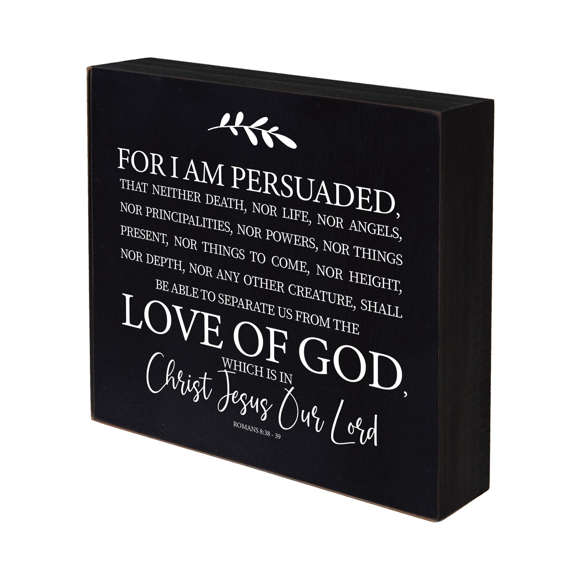 Inspirational 6x6 Shadow Box For I Am Persuaded - LifeSong Milestones