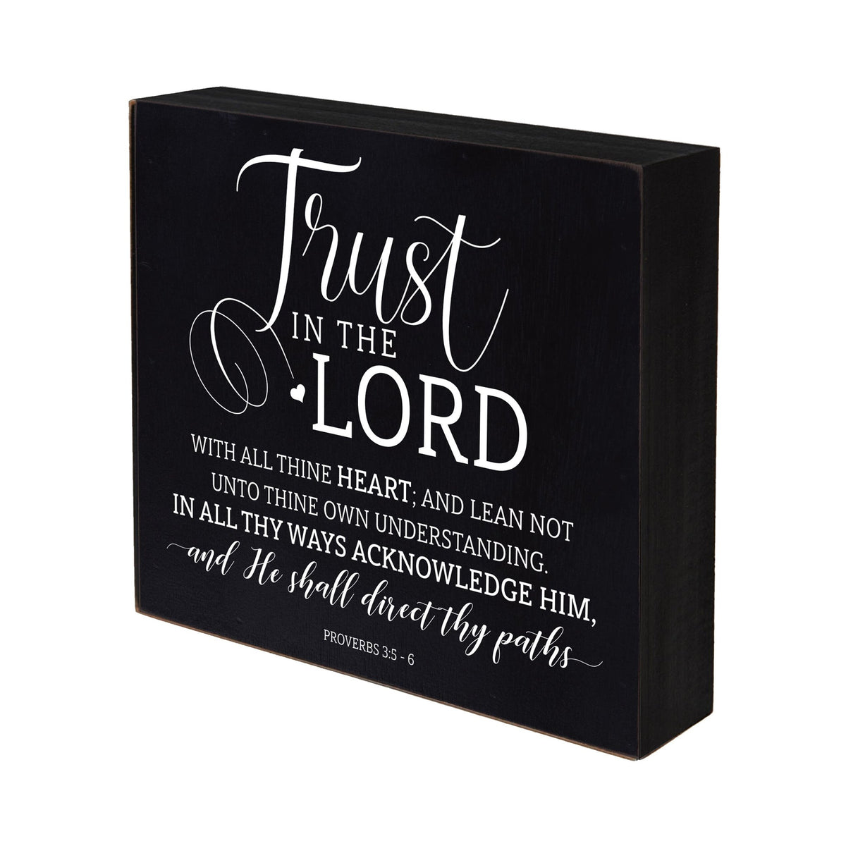 Inspirational 6x6 Shadow Box Trust in the Lord - LifeSong Milestones