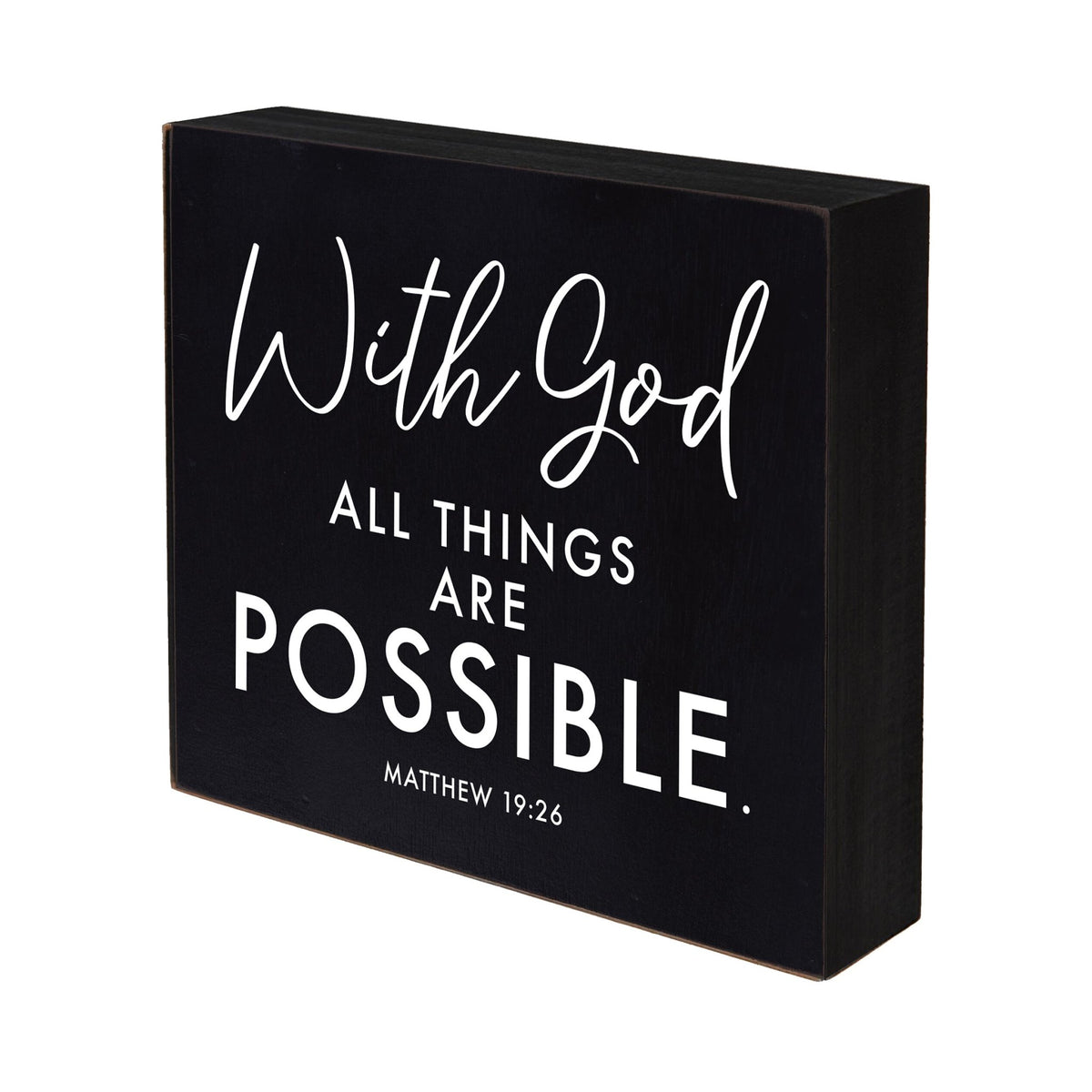 Inspirational 6x6 Shadow Box With God - LifeSong Milestones