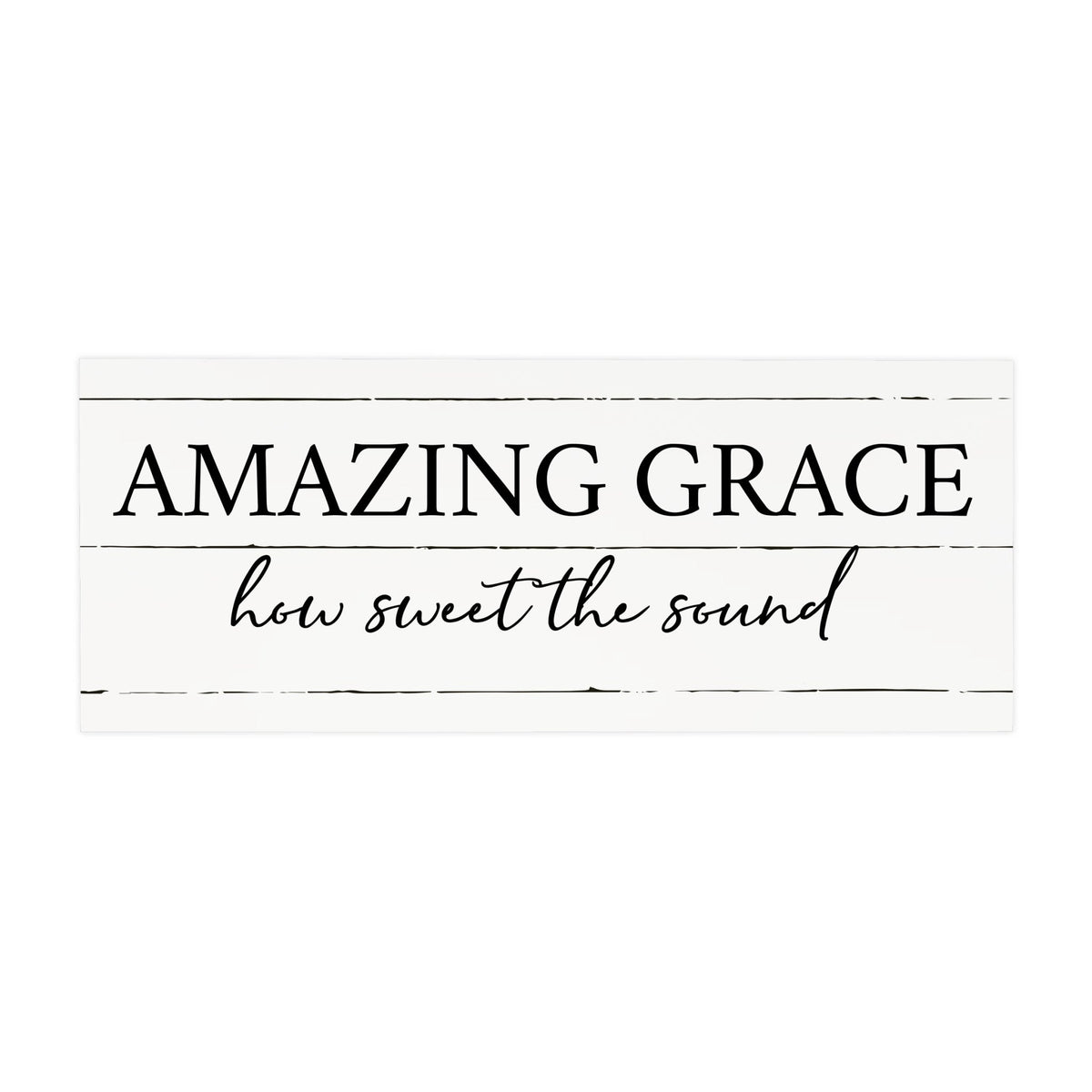 Inspirational Bible Quote Tabletop and Wall Decoration 10x4 - Amazing Grace - LifeSong Milestones