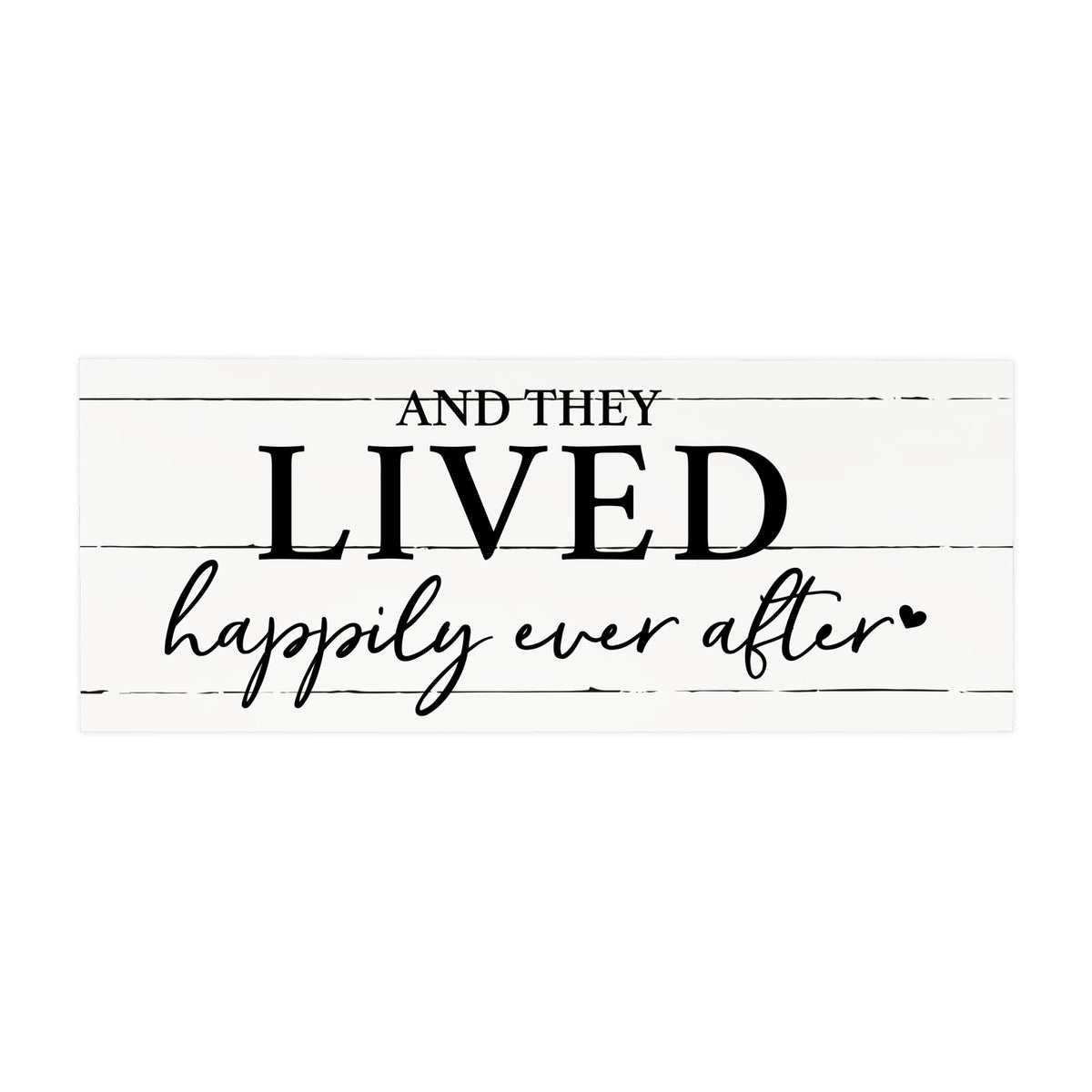 Inspirational Bible Quote Tabletop and Wall Decoration 10x4 - And They Lived - LifeSong Milestones