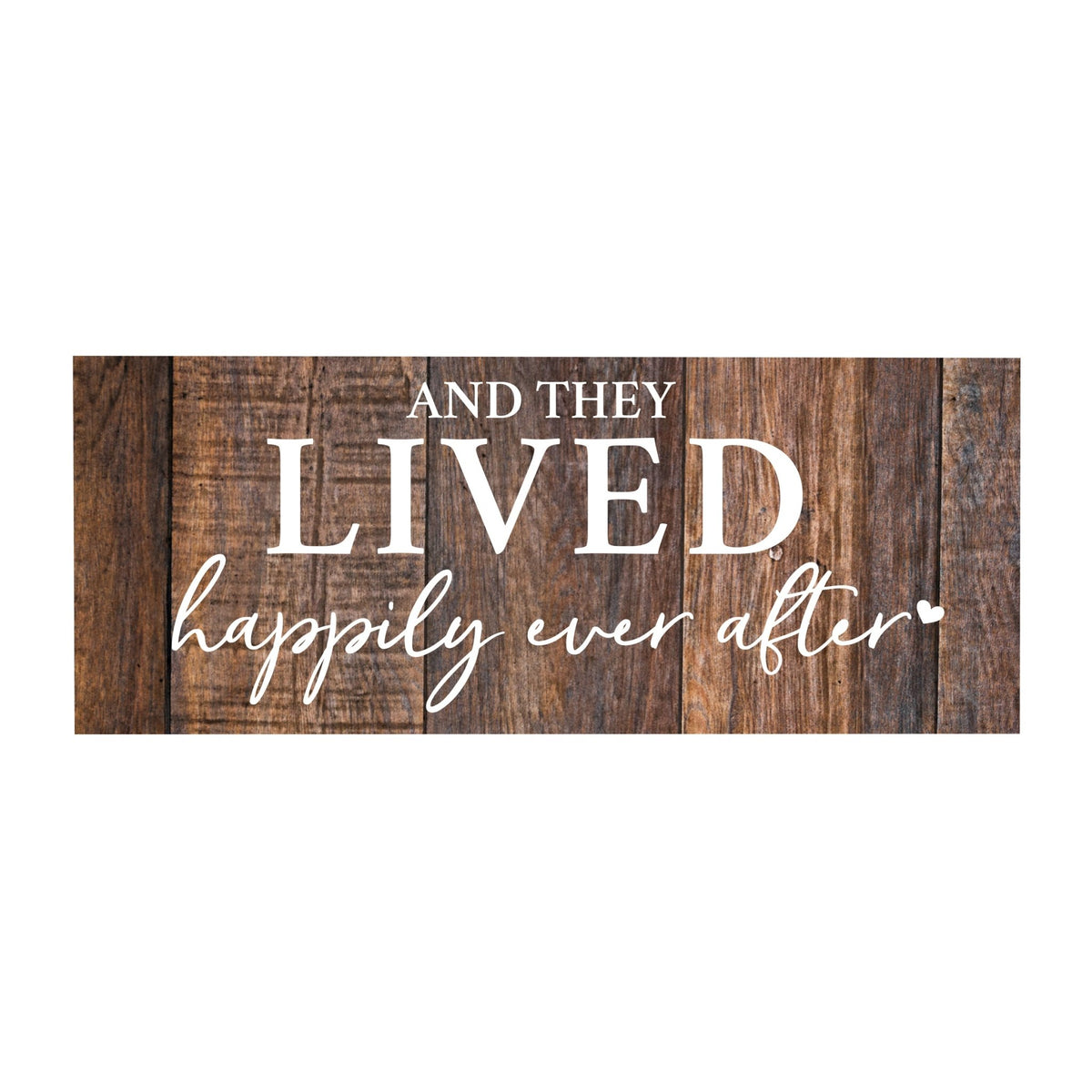 Inspirational Bible Quote Tabletop and Wall Decoration 10x4 - And They Lived - LifeSong Milestones
