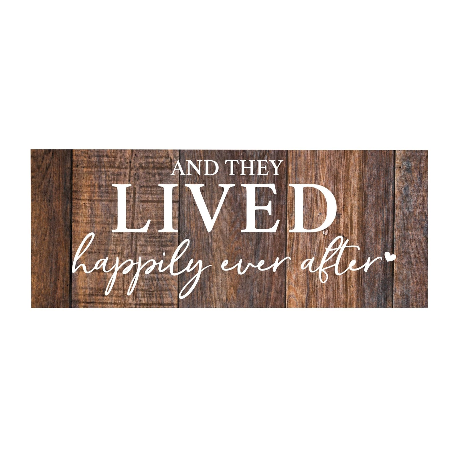 Inspirational Bible Quote Tabletop and Wall Decoration 10x4 - And They Lived - LifeSong Milestones